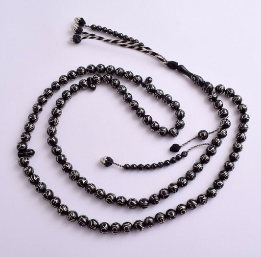 Islamic Prayer beads- Kuka-Silver-99 Names ALLAH - SALE SALE