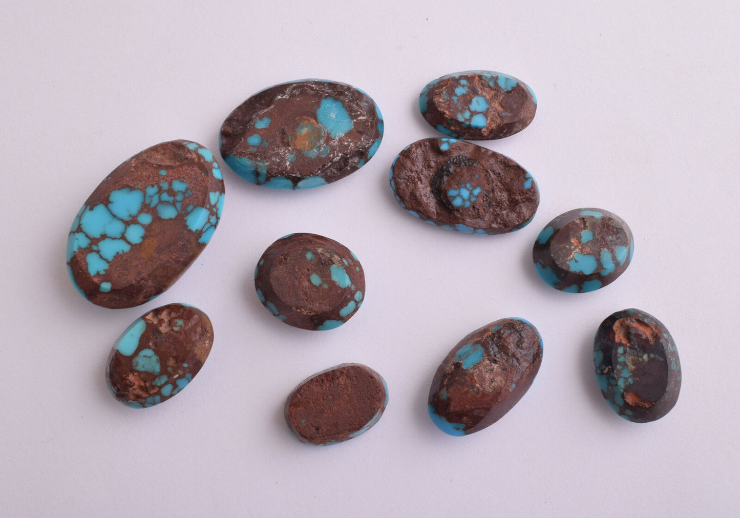 Egyptian Turquoise spiderweb Cabochon/ 10 Cab cabochon stone- 530 Carats-Lot