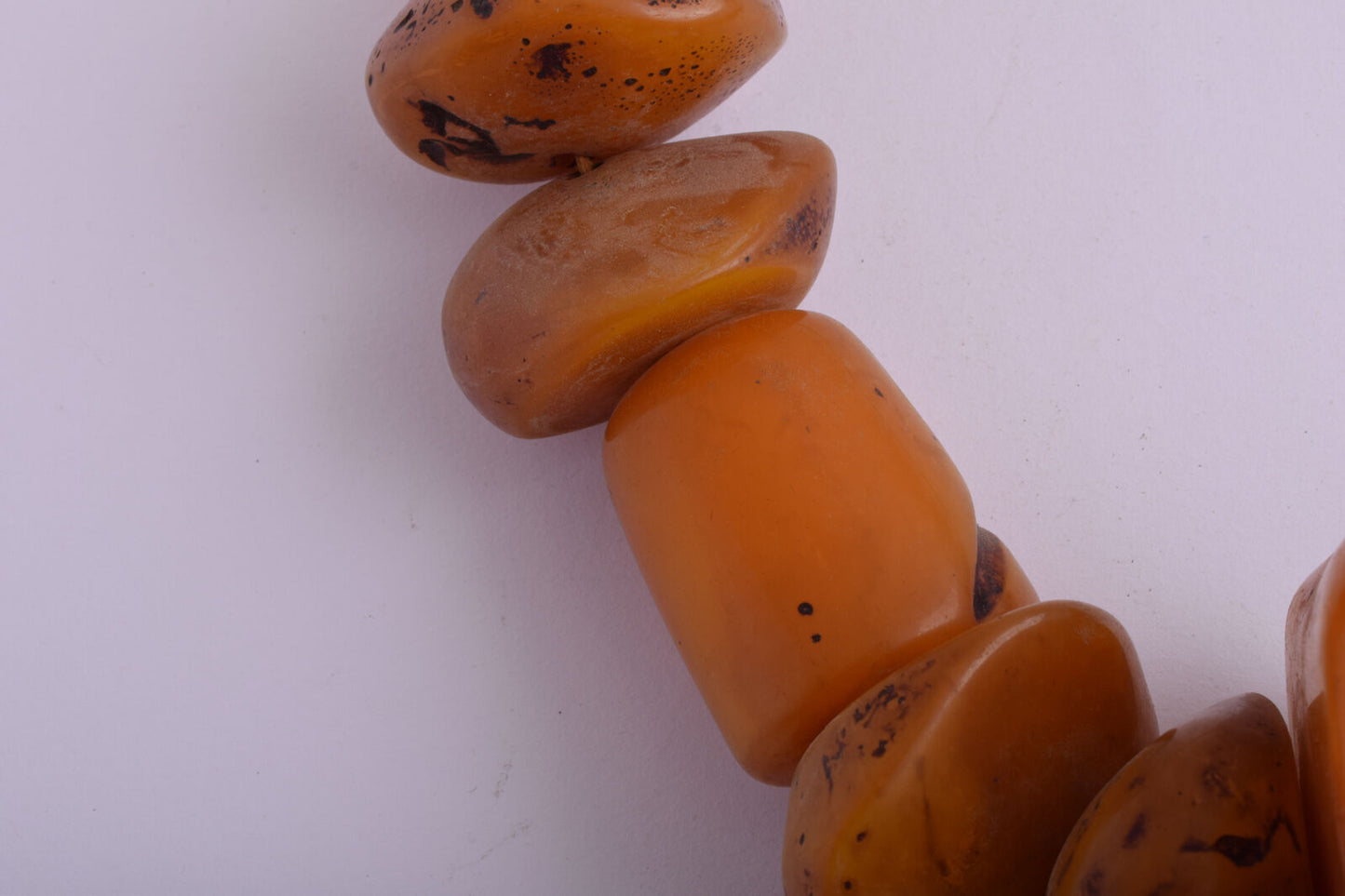 LARGE antique African Moroccan Amber Beads Strands-RESIN-FAUX amber- 600 gram