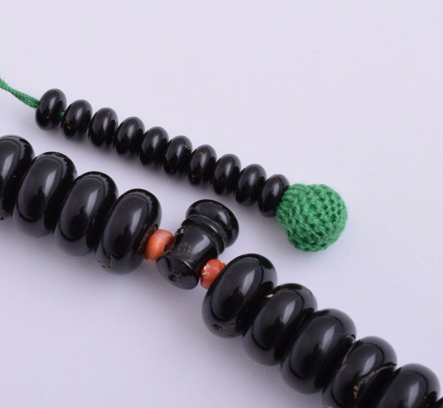 Prayer Beads- Black Coral-Yusr komboloi-Islamic Tasbih- سبحة يسر البحر الاحمر