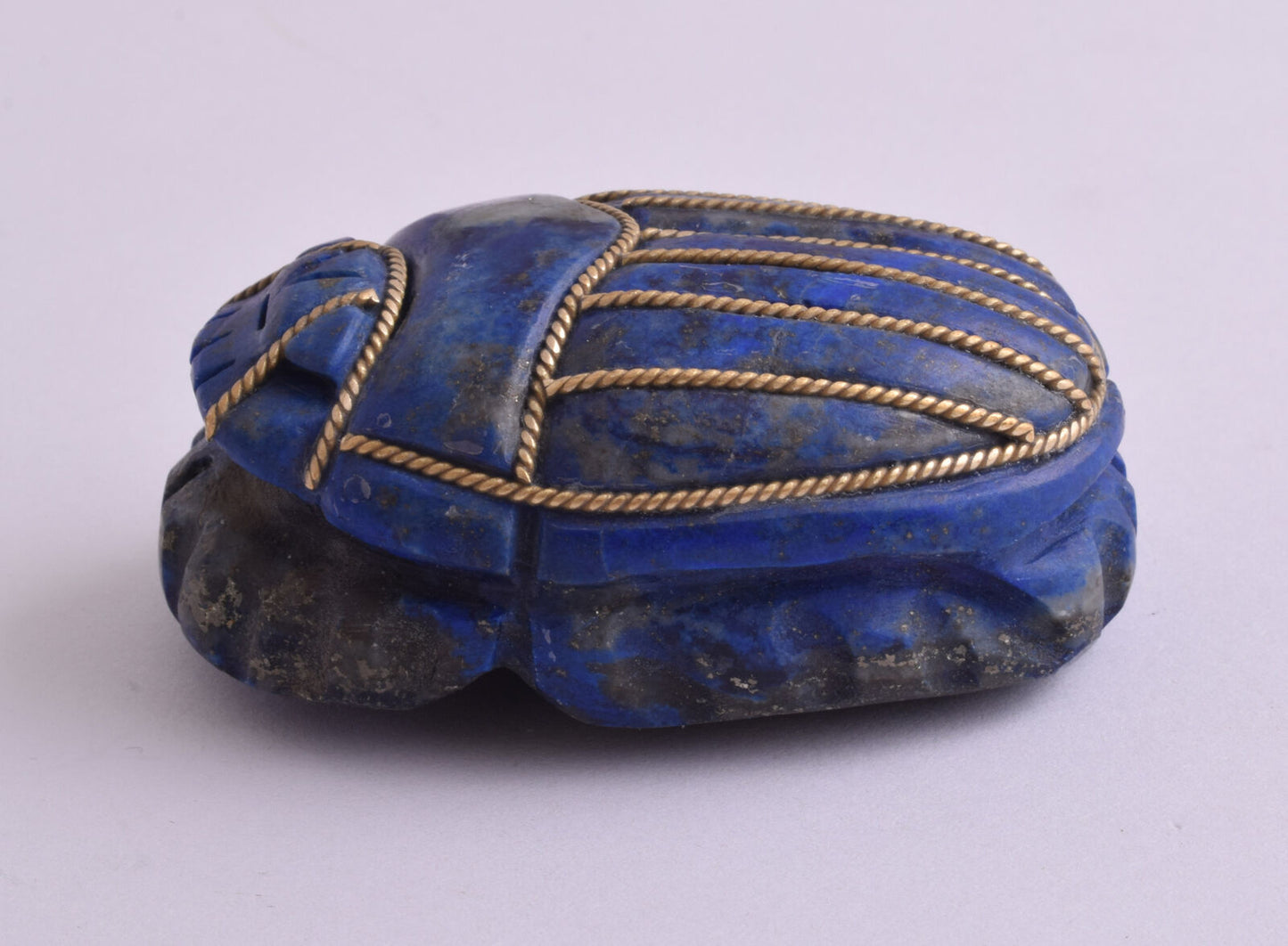 Egyptian Scarab-Hand Carved egyptian Lapis Lazuli SCARAB- 2.7" / 180 gram