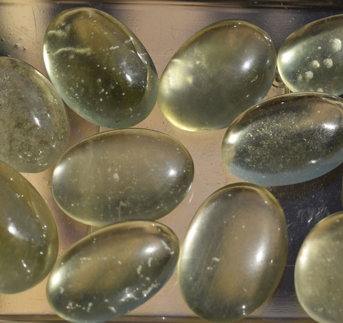 20 Libyan Desert glass Cabochon, desert glass from an asteroid impact- 336 Carat