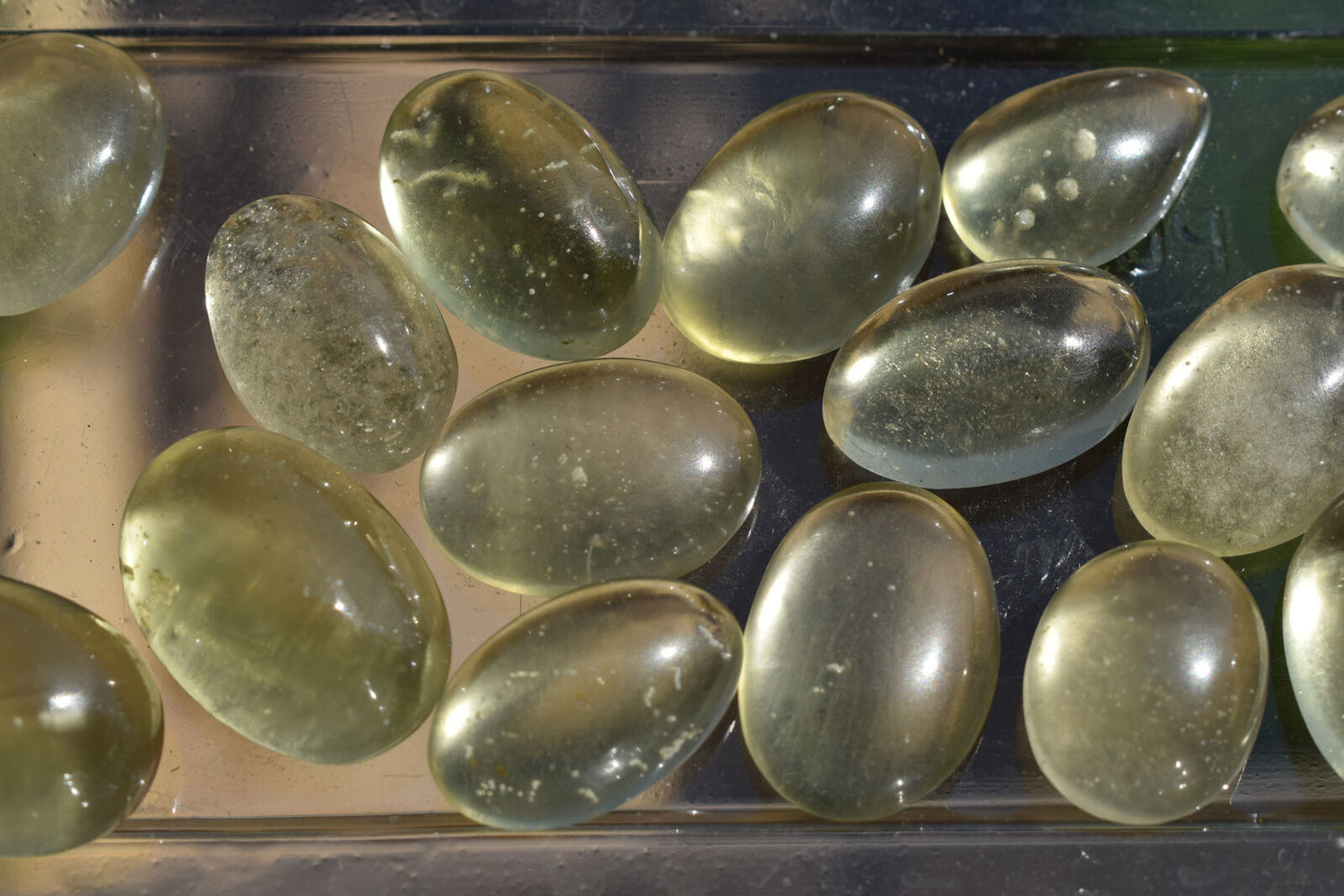 20 Libyan Desert glass Cabochon, desert glass from an asteroid impact- 336 Carat