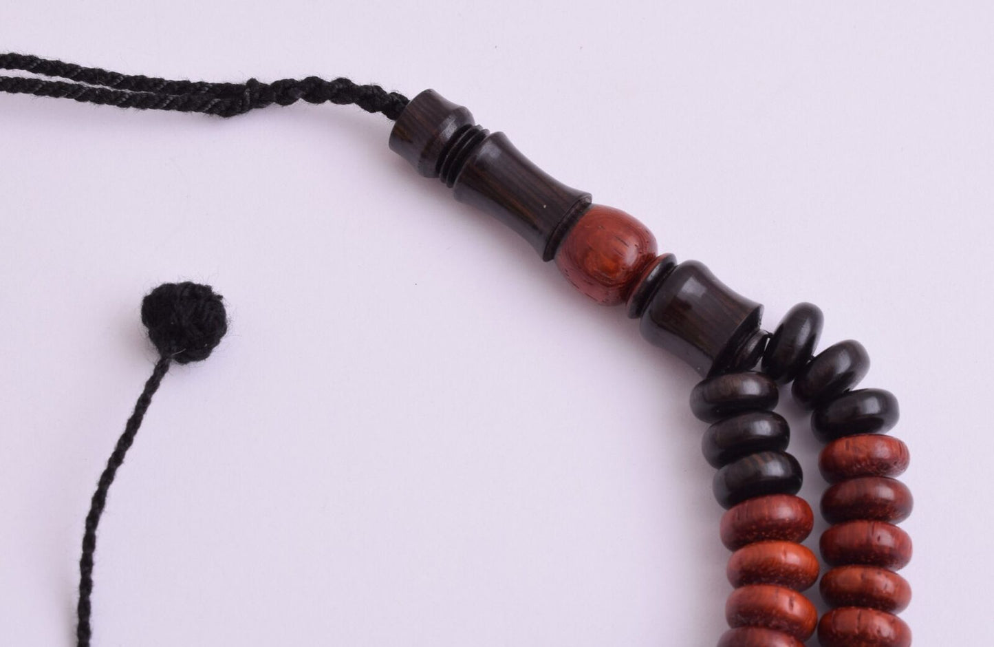 5 Pieces- Rosewood / ebony Islamic Prayer Beads-Worry Beads-Muslim Tasbih-Dhikr