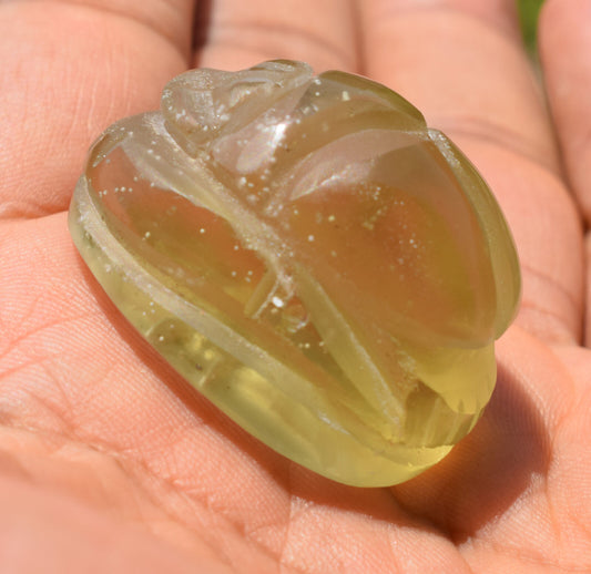 Libyan Desert Glass, Egyptian Scarab, Scarab Beetle, asteroids Impact, 150 Carat