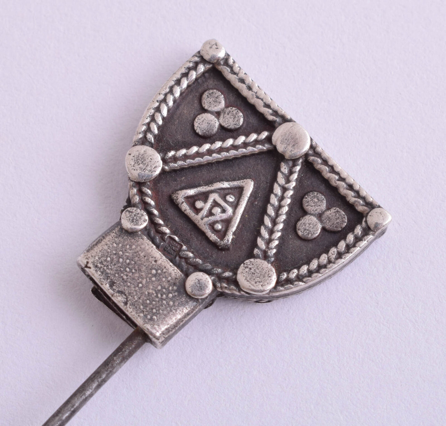 Handcrafted Azza Fahmy sterling silver Arabic Head Pin , Hair Pin, Stick Pin