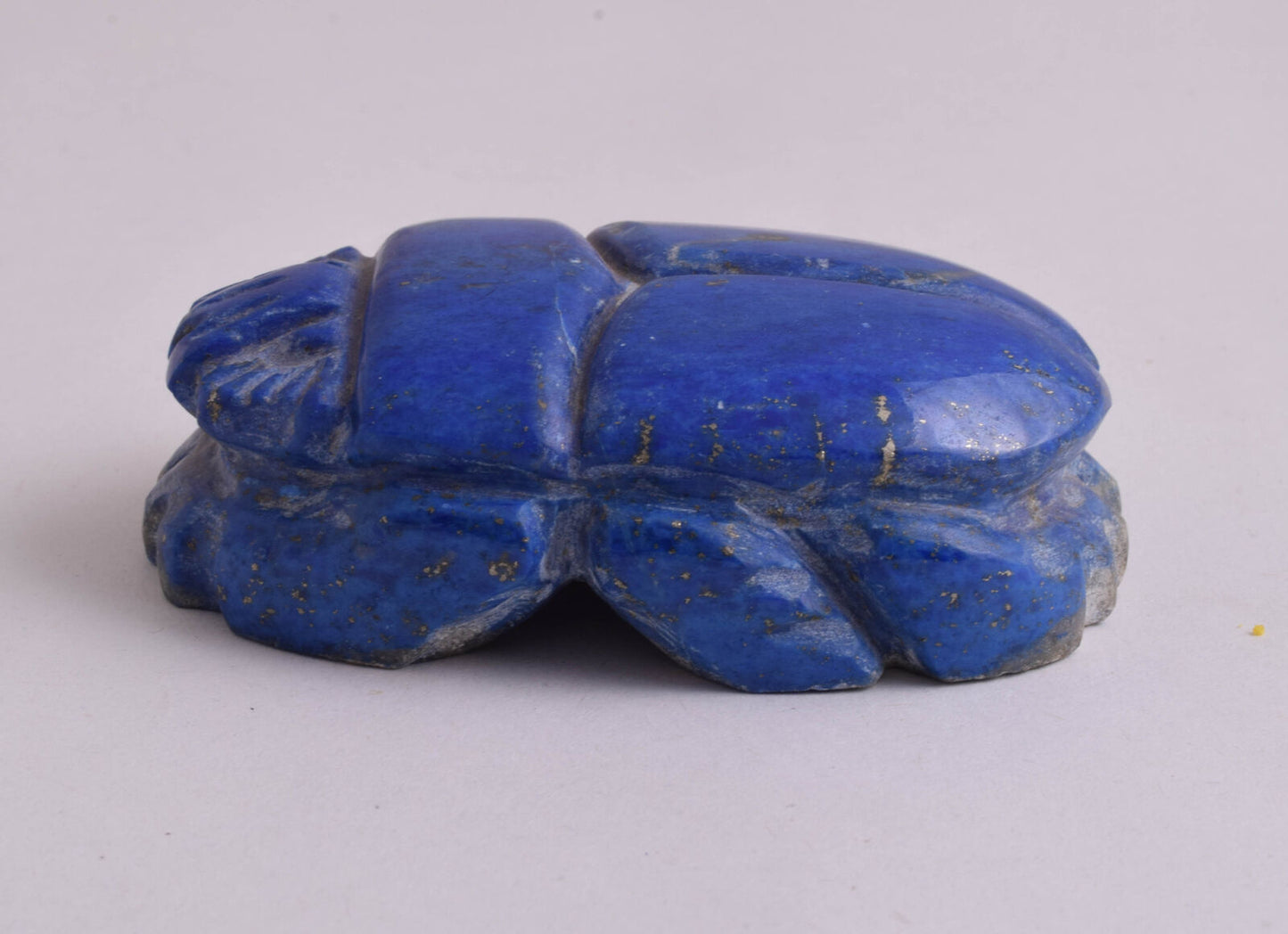 Egyptian Scarab-Carved Egyptian Lapis Lazuli Scarab- 2.9" /  171 gram