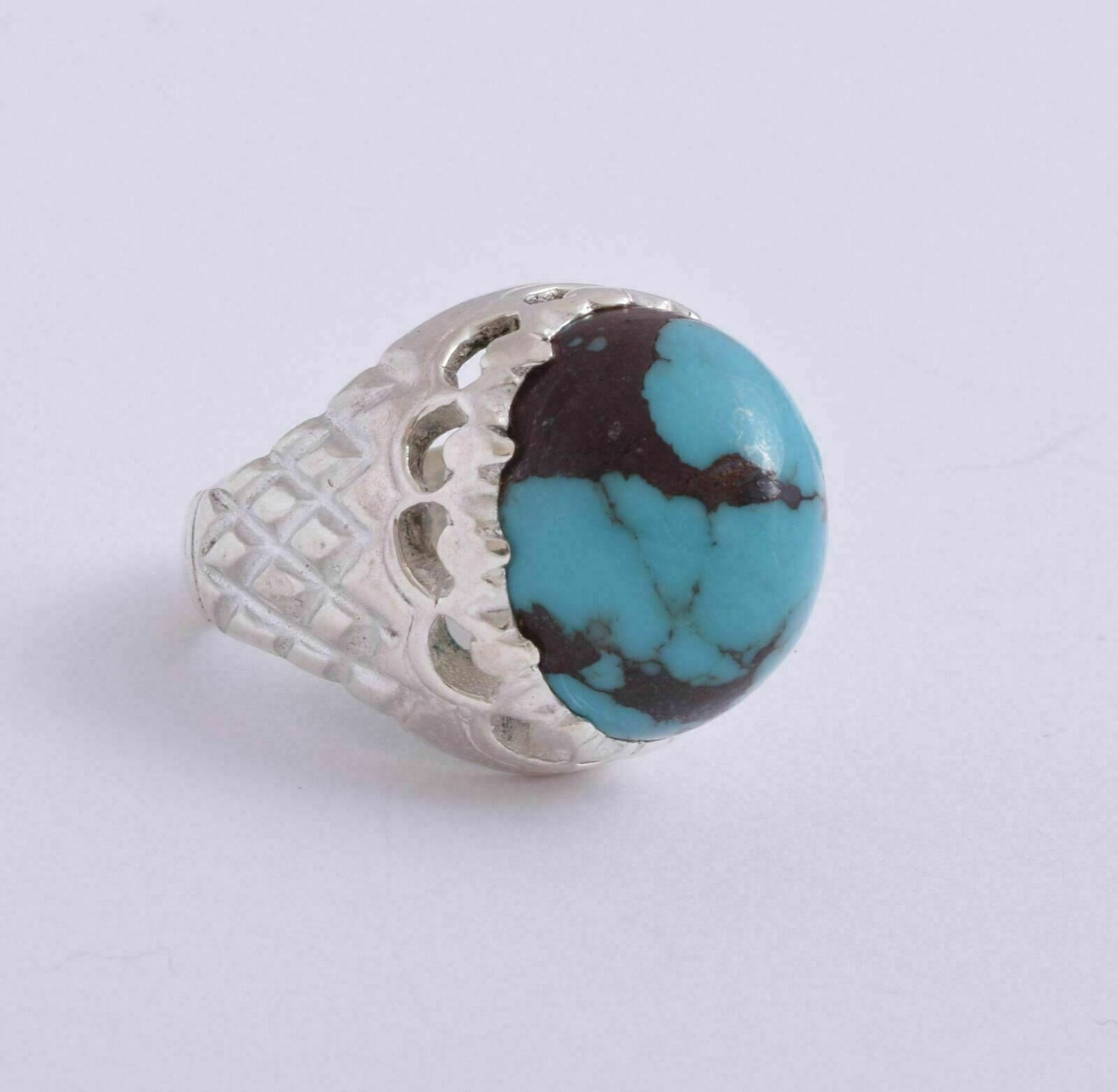 Egyptian Turquoise Sterling silver Men Ring-Middle Eastern