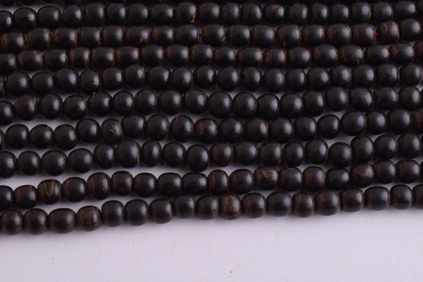 10 Prayer Beads-Antique black coral Yusr worry beads-komboloi-5mm beads