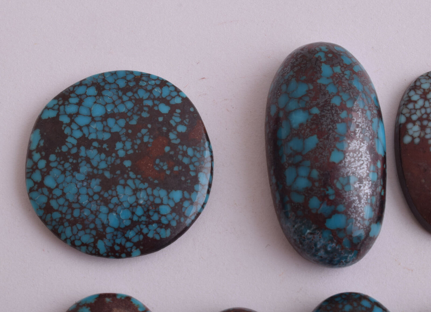 Egyptian Turquoise spiderweb Cabochon/ 11 Cab cabochon stone- 457 Carats-Lot