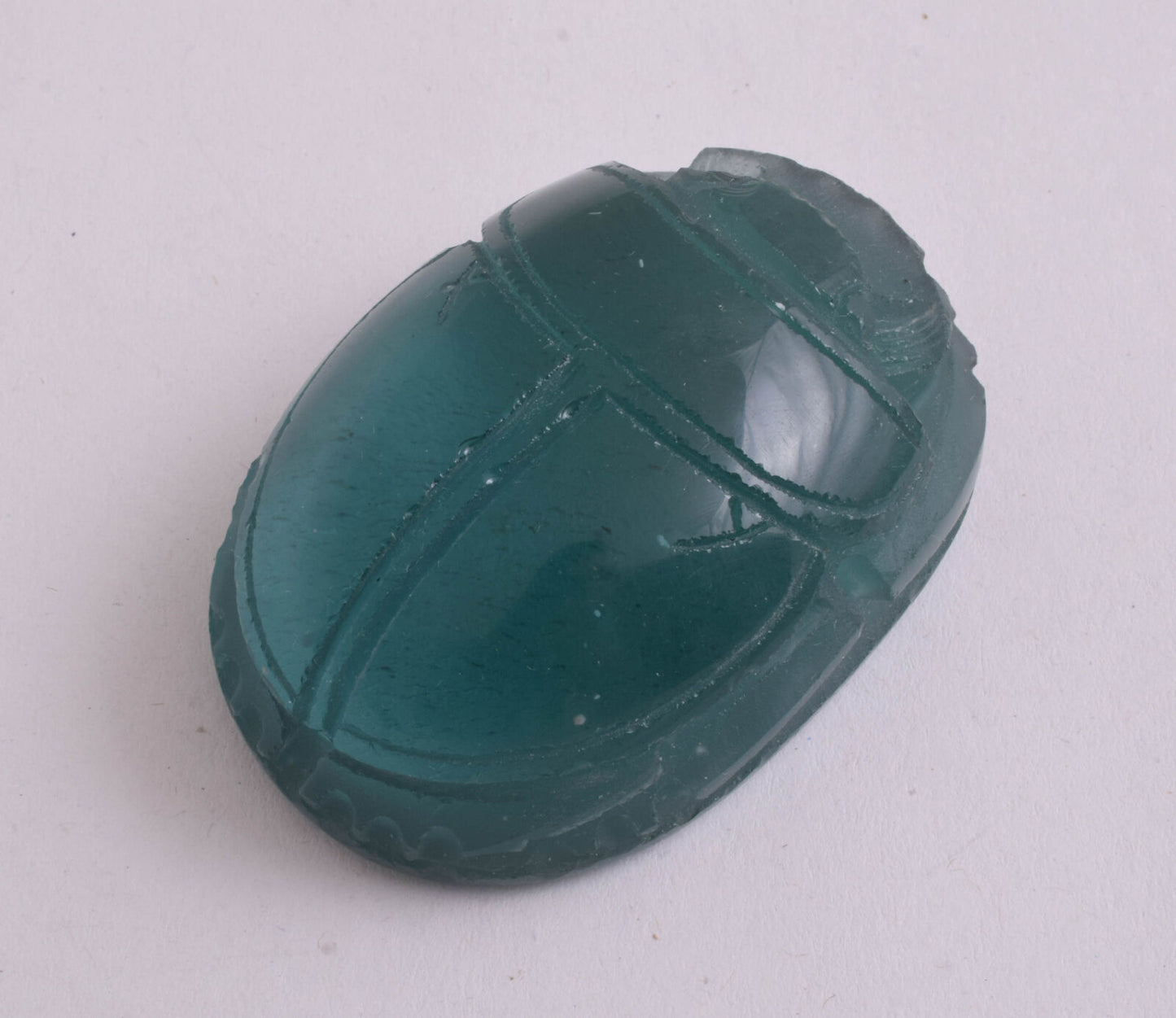 Obsidian Glass Egyptian Scarab, Volcanic Glass-Lava- Handcarved 117 gram