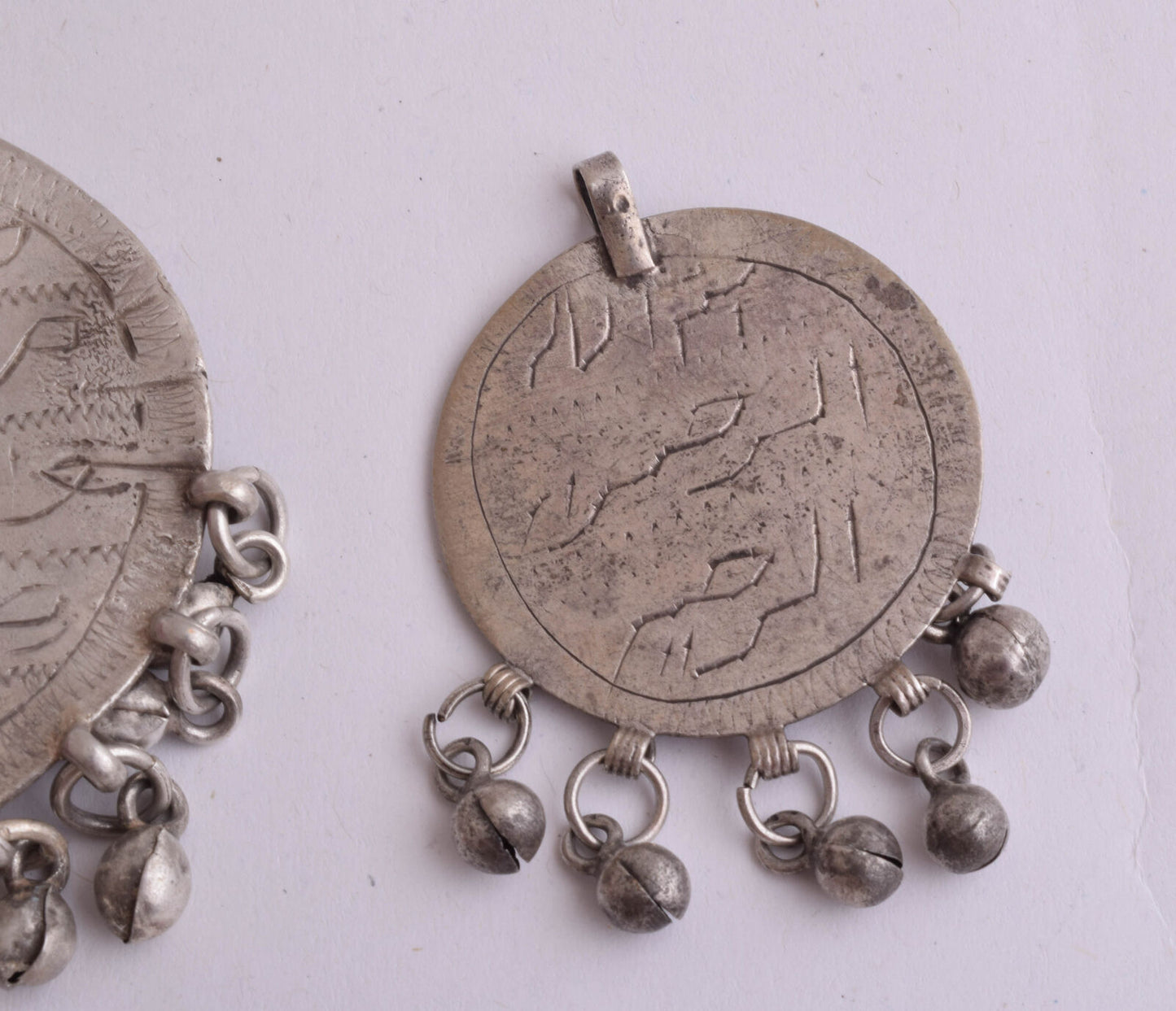 3 Vintage Silver Egyptian Zar Amulet Pendants-SALE