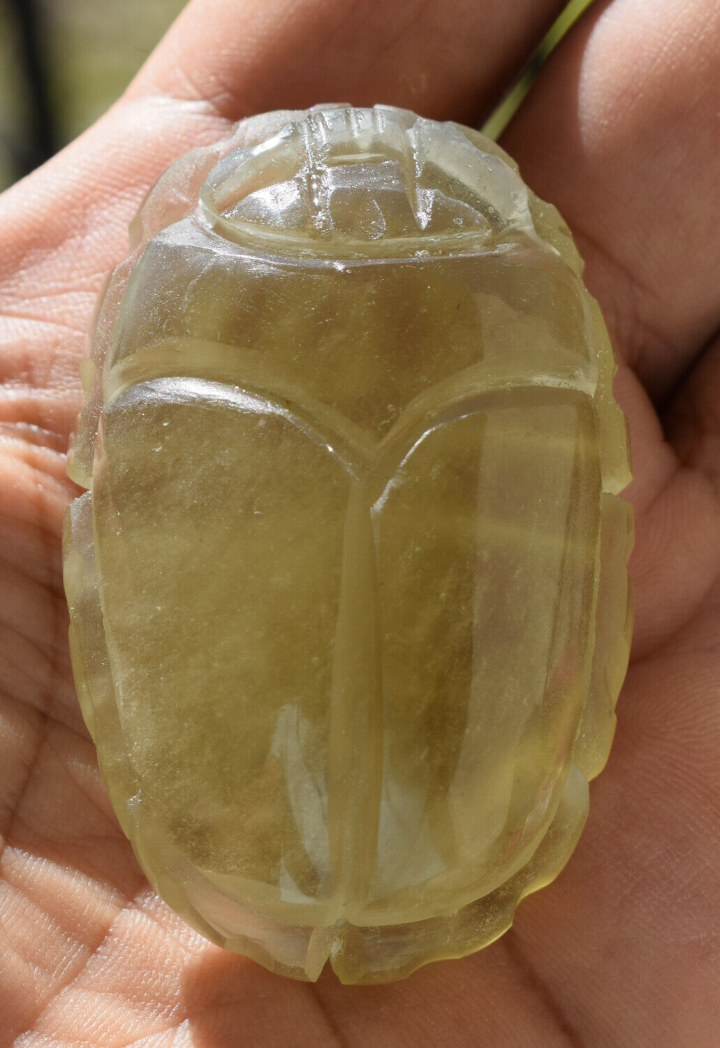 Libyan Desert Glass, Egyptian Scarab, Scarab Beetle, asteroids Impact, 391 Carat