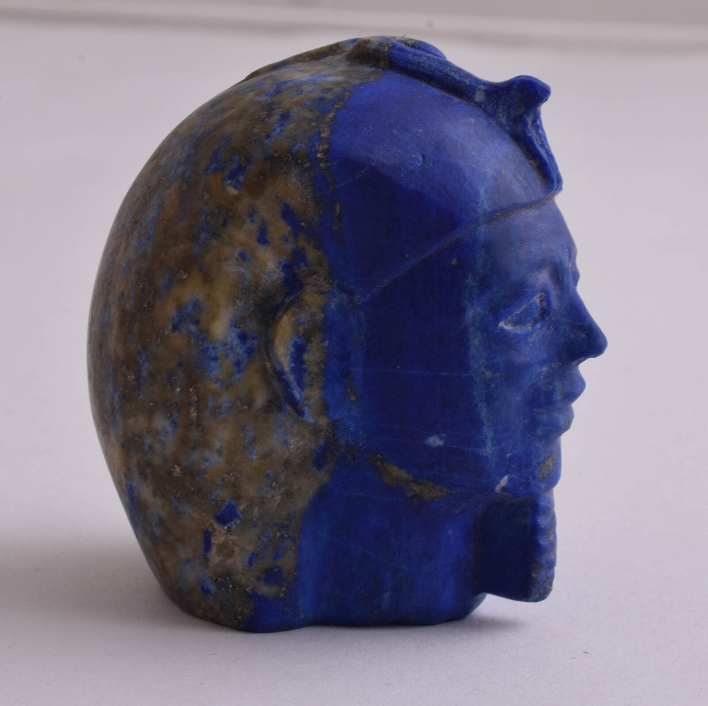 Egyptian Pharaoh King-Hand Carved Egyptian Lapis Lazuli- 194 grams