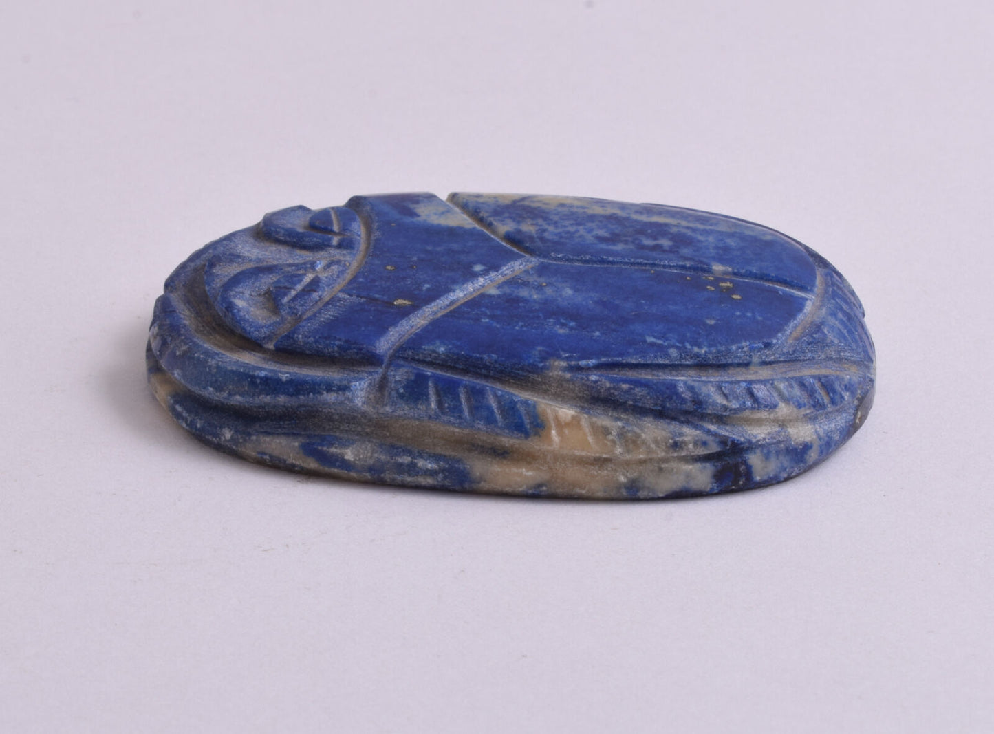 Egyptian Scarab-Carved Egyptian Lapis Lazuli Scarab- 2.4" / 62 grams