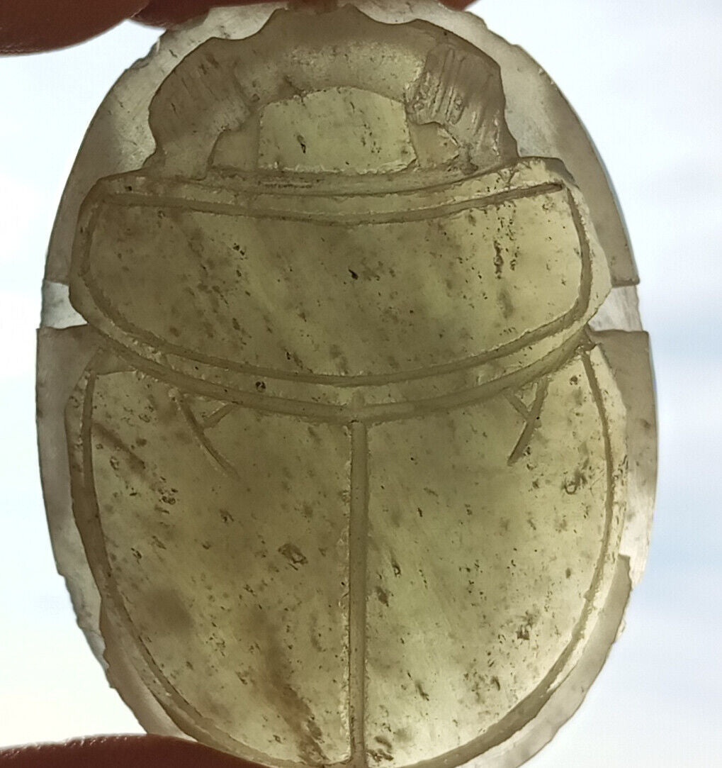 Libyan Desert Glass, Egyptian Scarab, Scarab Beetle, asteroids Impact- 250 Carat