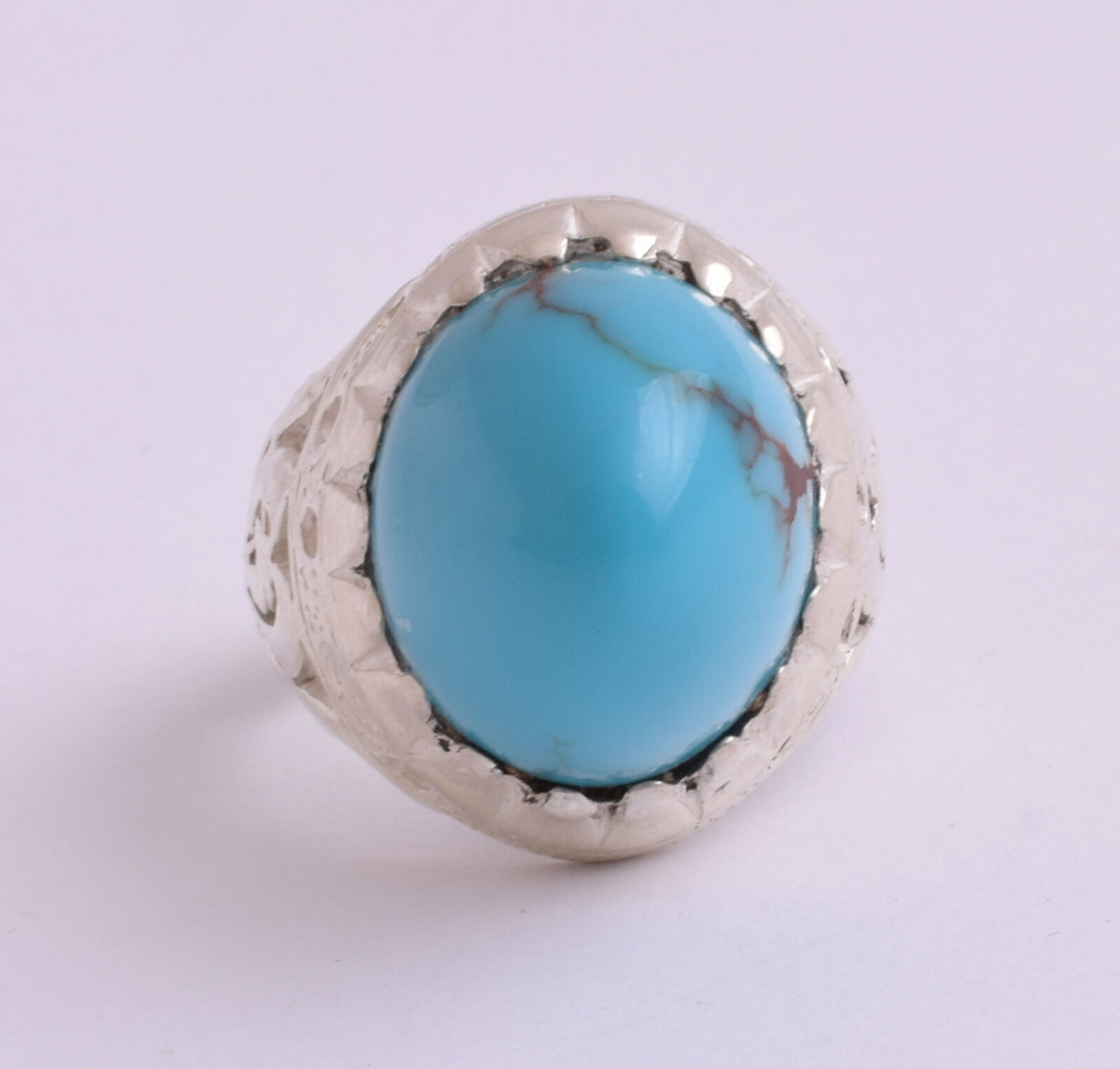 Egyptian Turquoise Sterling silver Men Ring-Middle Eastern