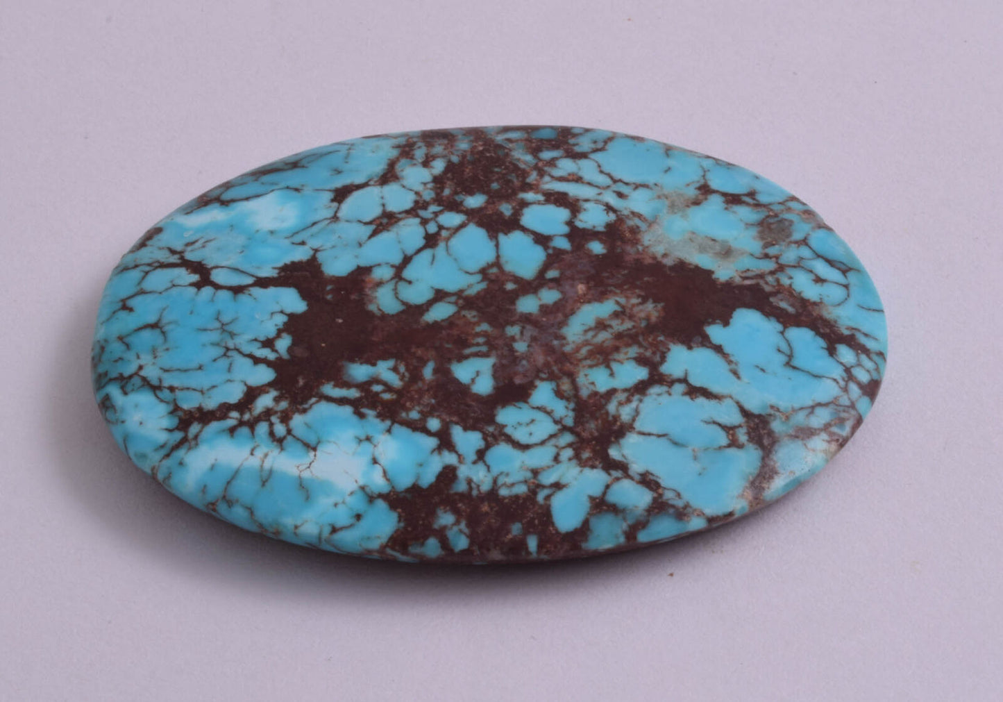 Egyptian Turquoise Cabochon/ Spiderweb Cab Cabochon stone 140 Carats/ 62mmX48mm