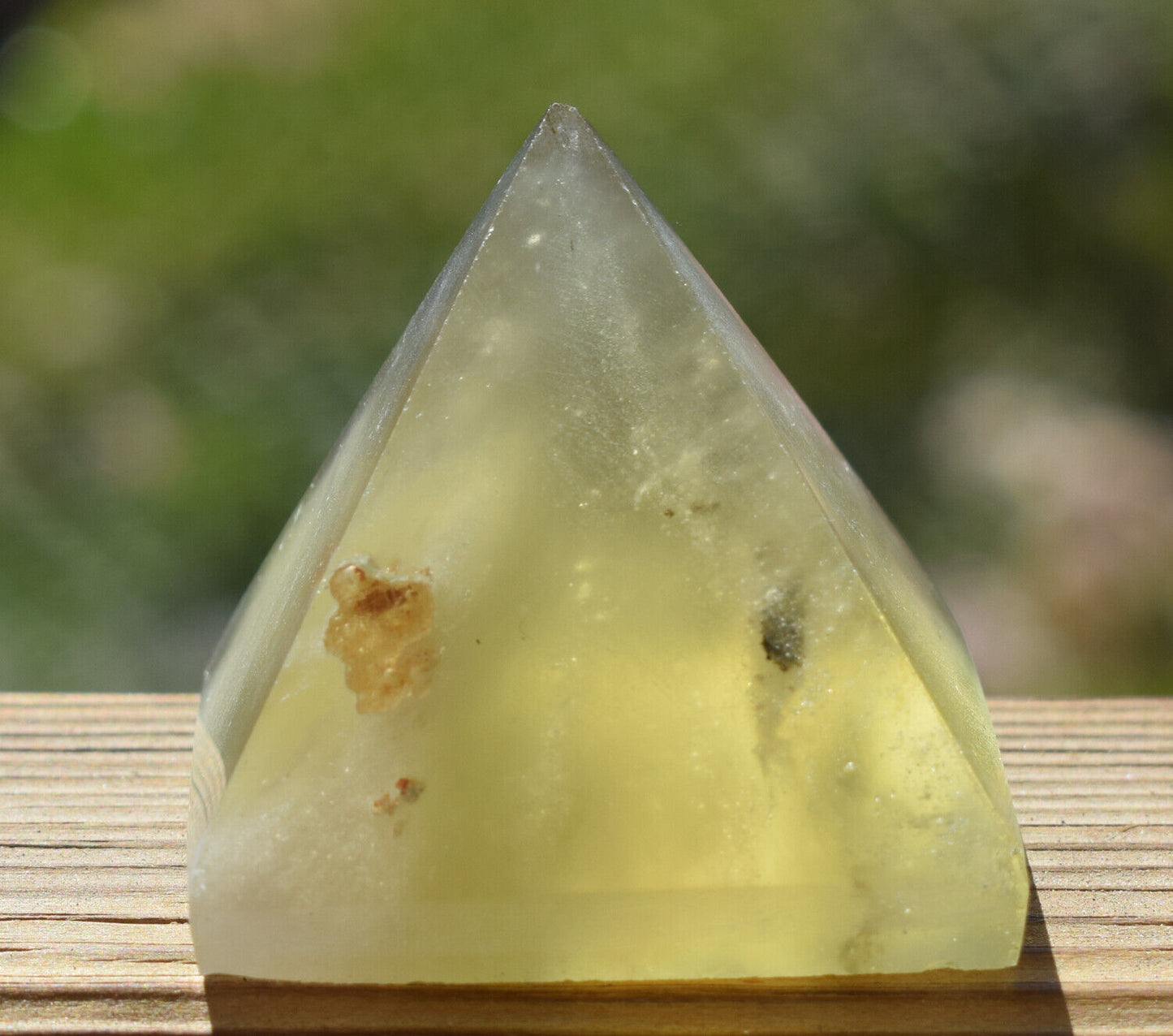 Libyan Desert Glass Pyramid-288 ct-Meteorite Tektite-asteroid impact