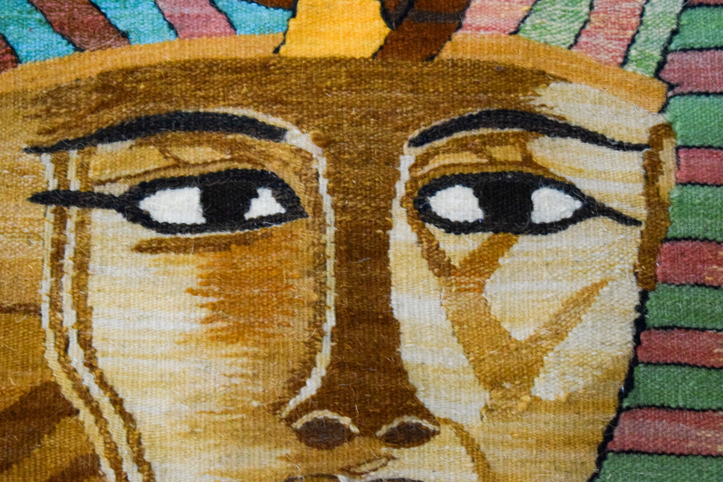 King Tut-Tutankhamun-Egypt-Hand Woven Tapestry Wall Hanging-Wool Kilim Rug