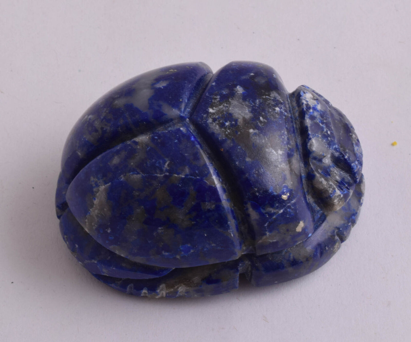 Egyptian Scarab-Carved Egyptian Lapis Lazuli Scarab- 2.3" /  124 gram