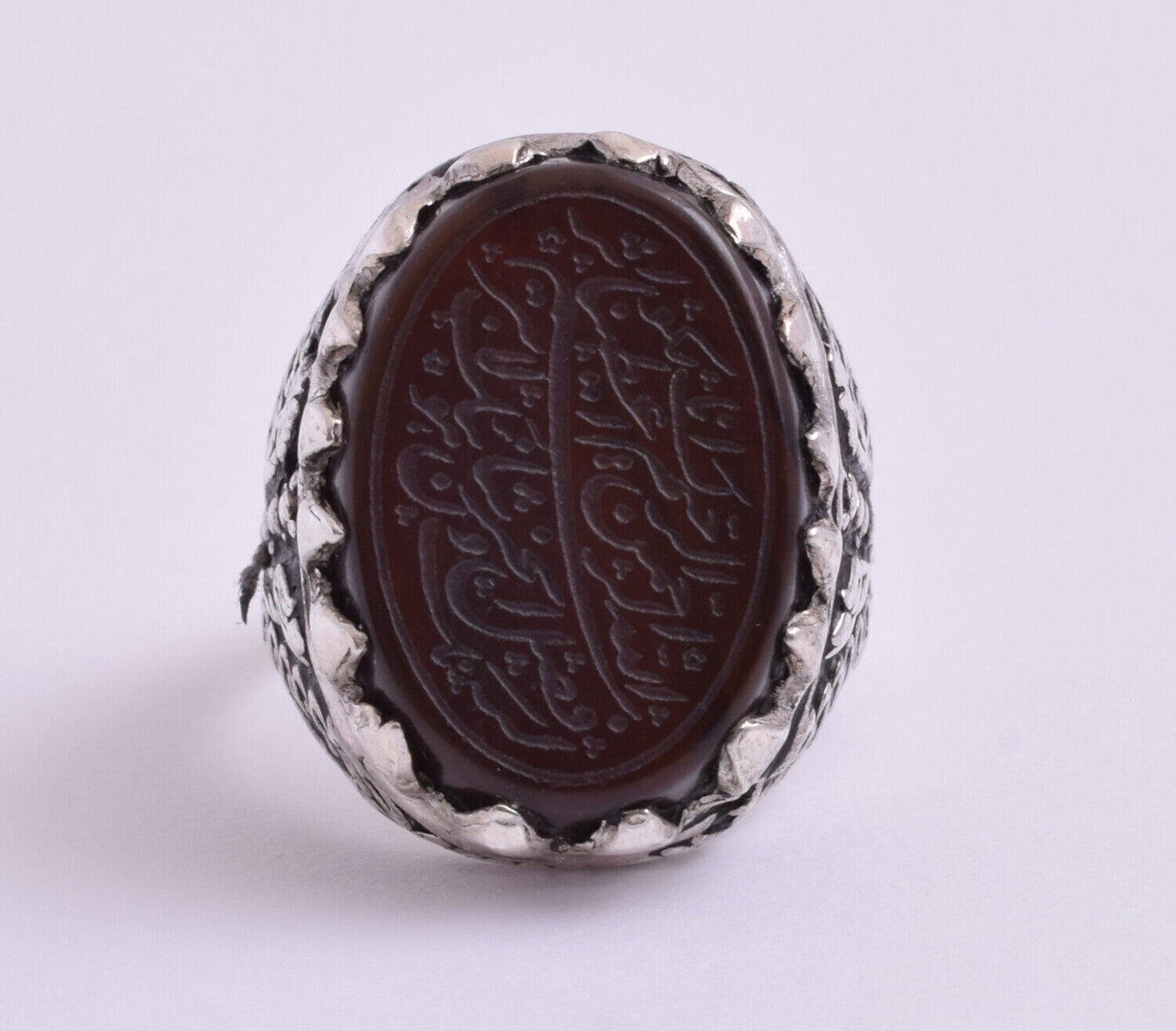 Islamic Yemeni Silver agate aqeeq aqiq men muslim ring -yemen عقيق