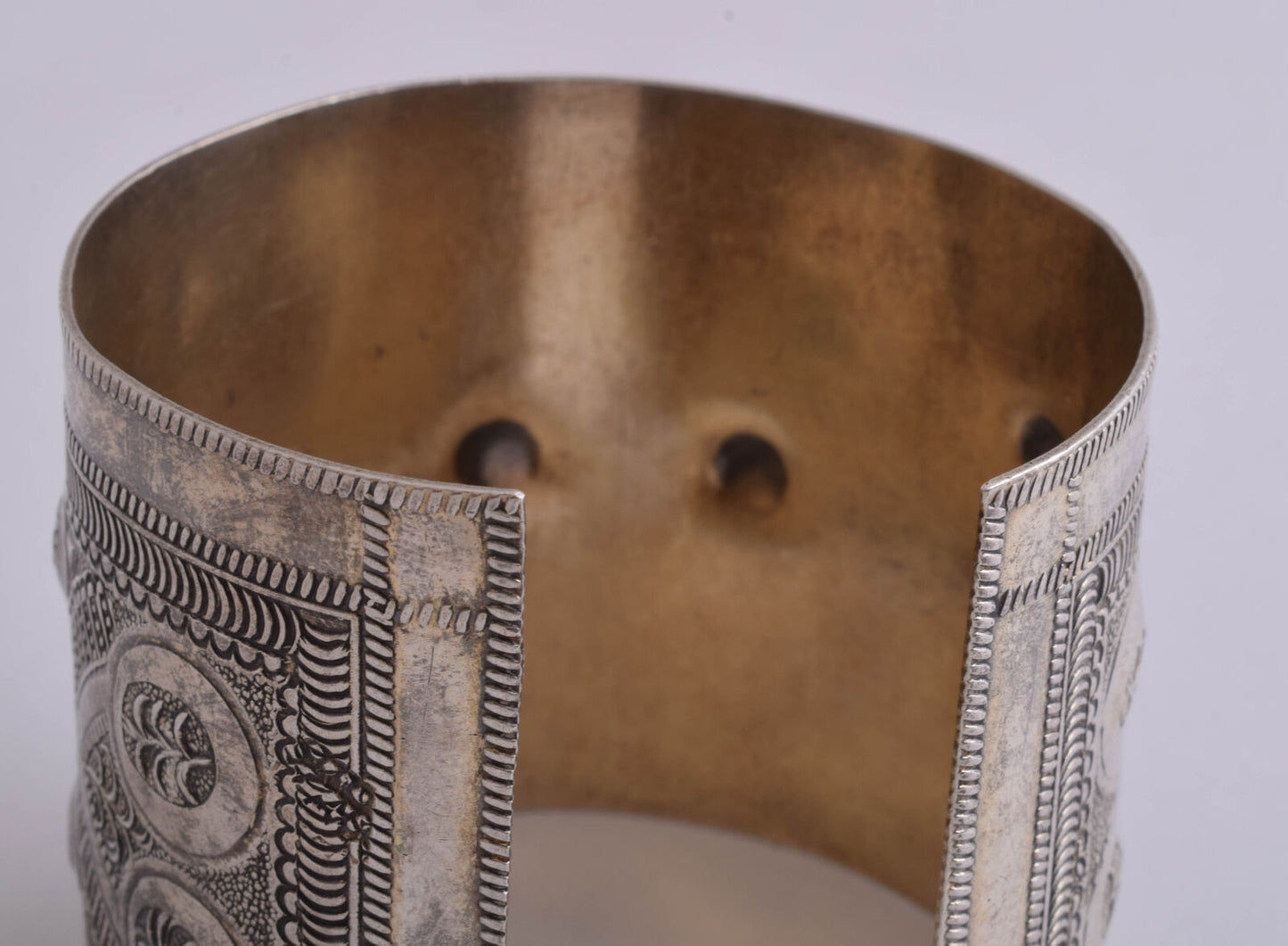 Vintage berber Bedouin silver bracelet Cuff-Lybia