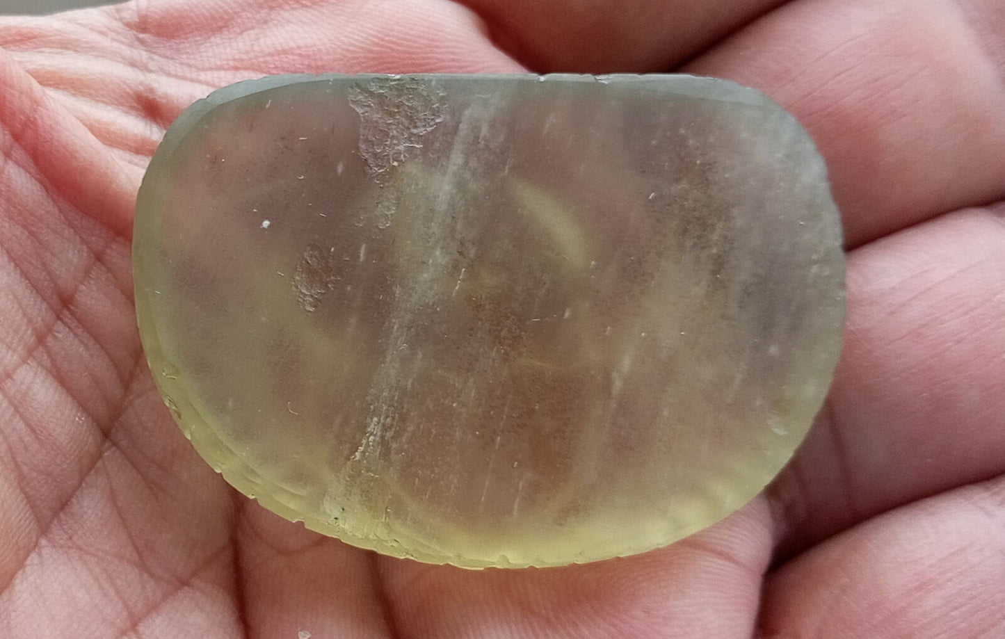 Libyan Desert glass-Scarab Wings amulet-184 ct-Meteorite Tektite-asteroid impact