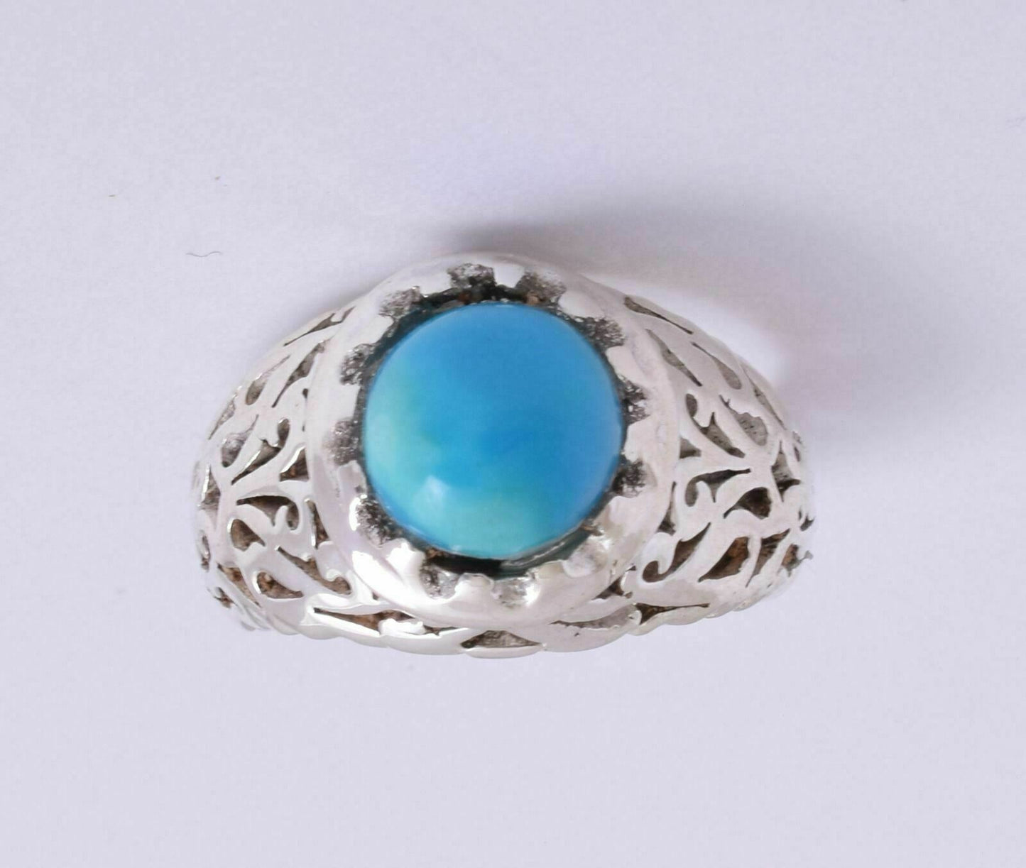 Egyptian Turquoise Sterling silver Men Ring-Middle Eastern