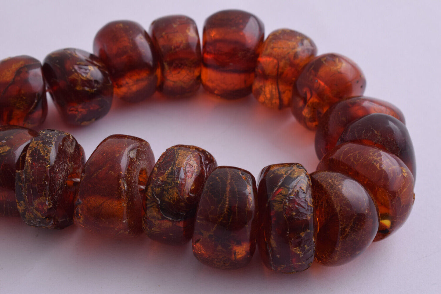 Vintage Natural genuine moroccan berber amber beads-49 gram