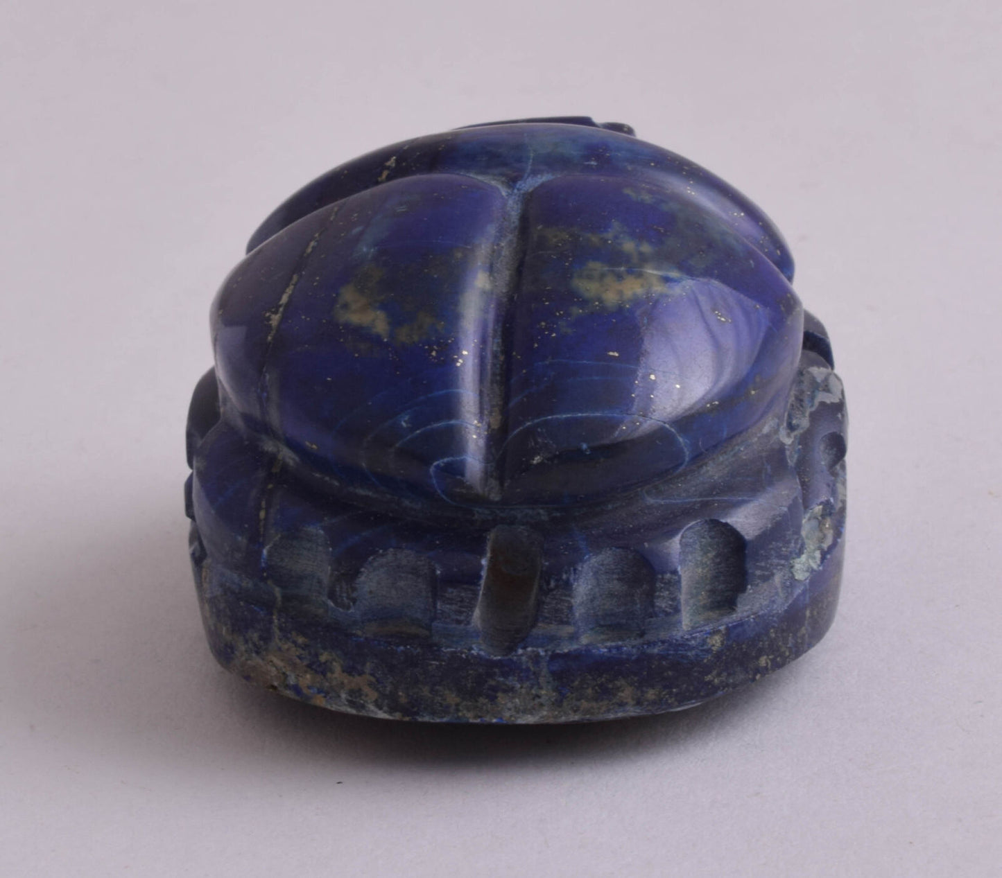 Egyptian Scarab-Carved Egyptian Lapis Lazuli Scarab- 2.3" /  143 gram