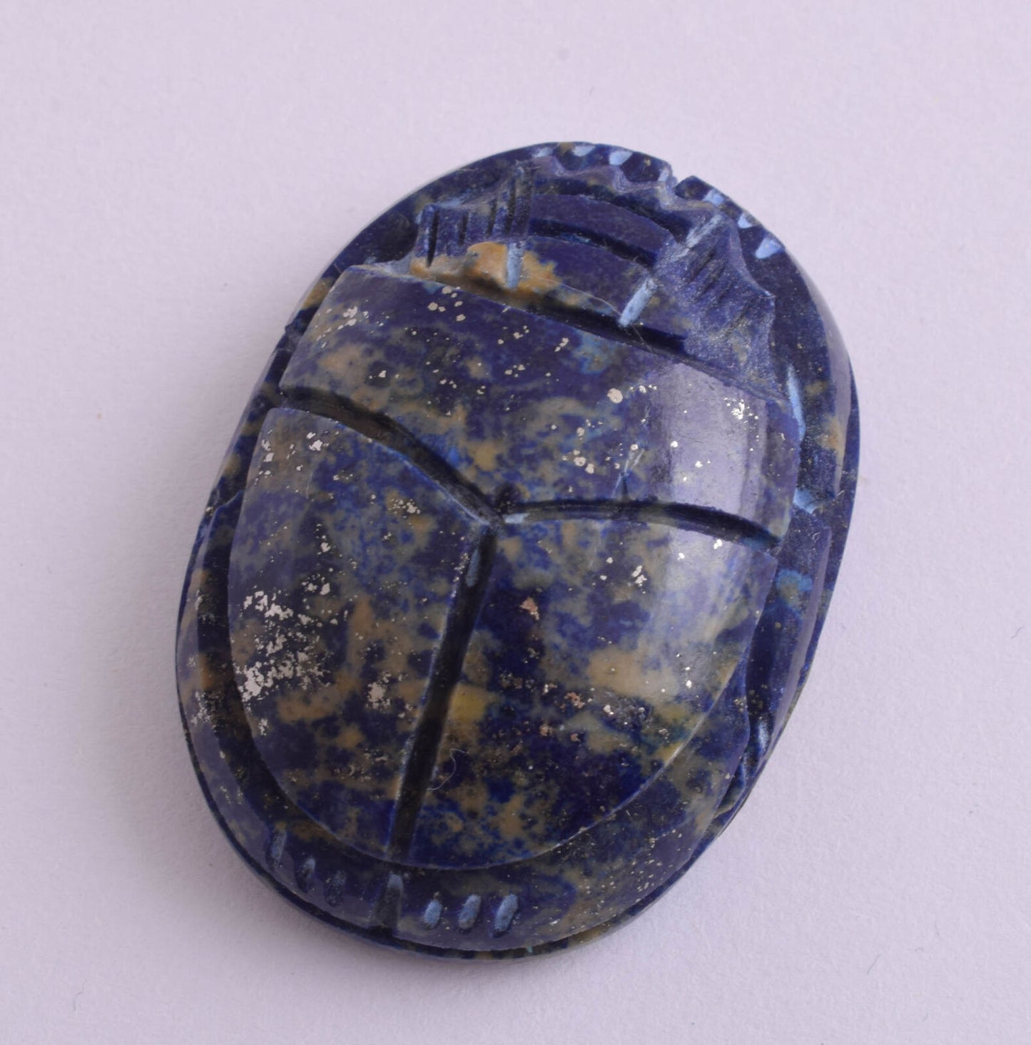 Egyptian Scarab-Hand Carved Egyptian Lapis Lazuli Scarab- 1.7" / 37 gram