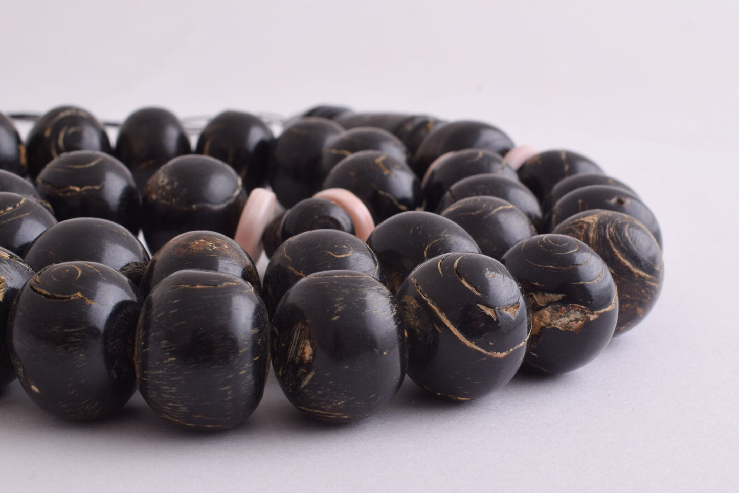 Black coral Islamic Prayer Beads-ُTasbih Worry Beads-20X16mm-190 grams-يسر