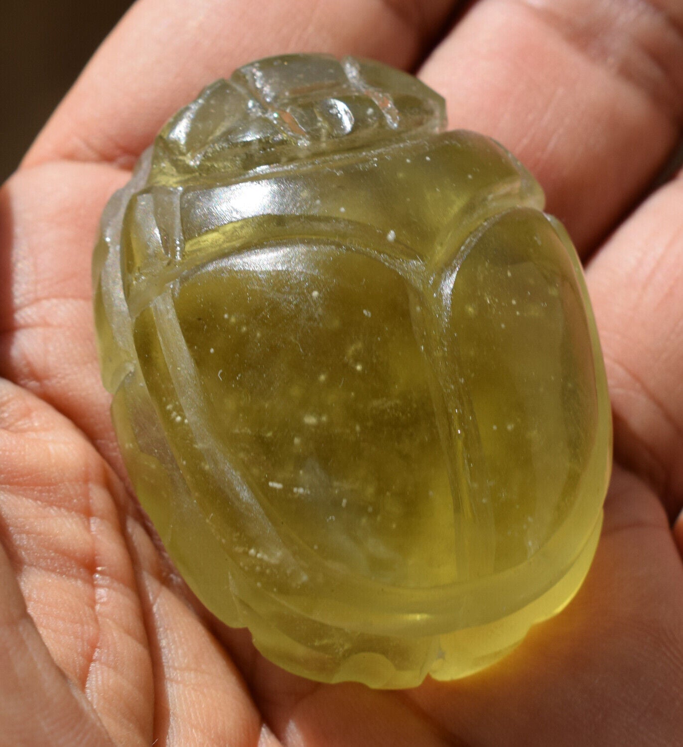 Libyan Desert Glass, Egyptian Scarab, Scarab Beetle, asteroids Impact, 380 Carat