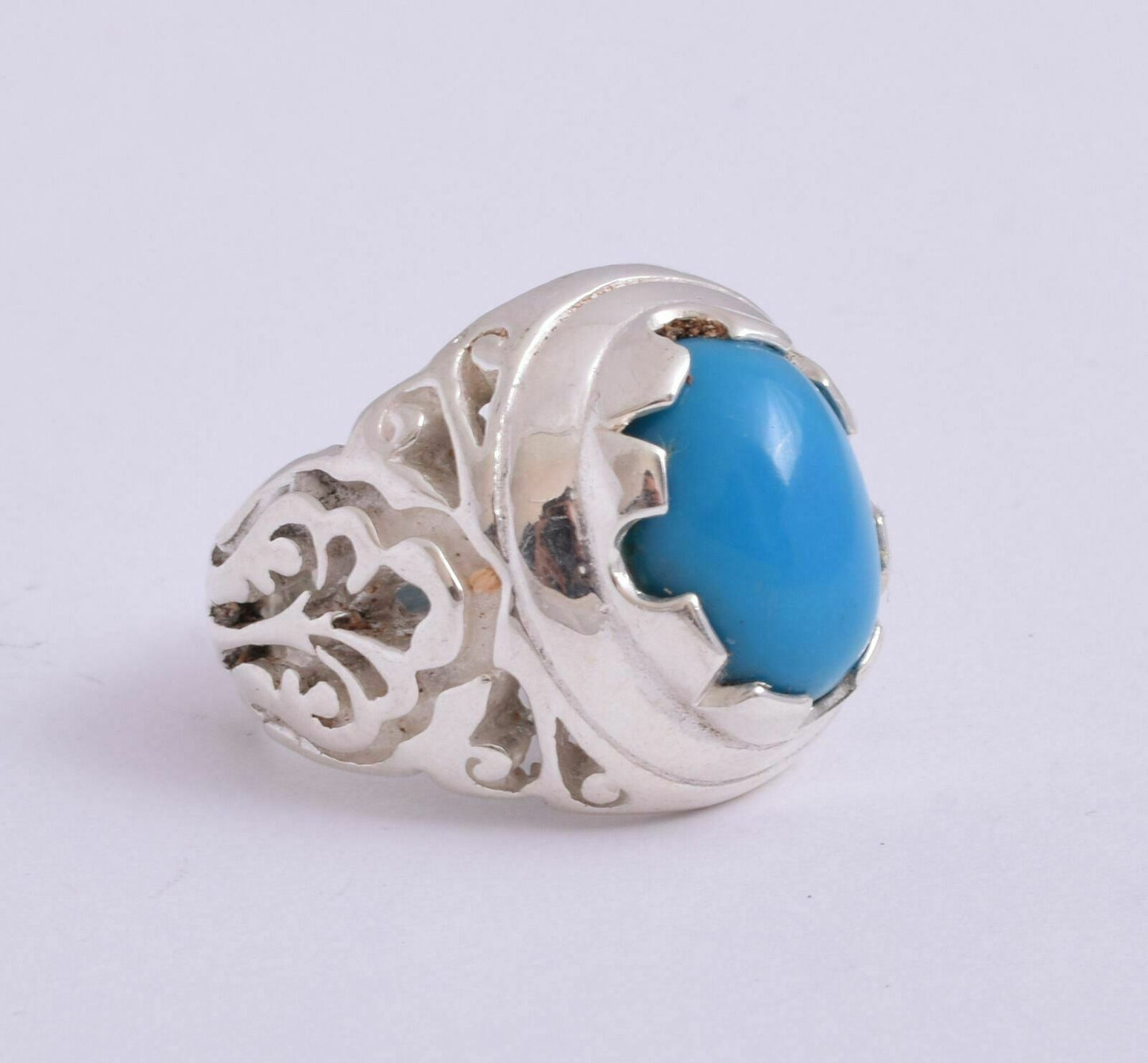 Egyptian Turquoise Sterling silver Men Ring-Middle Eastern