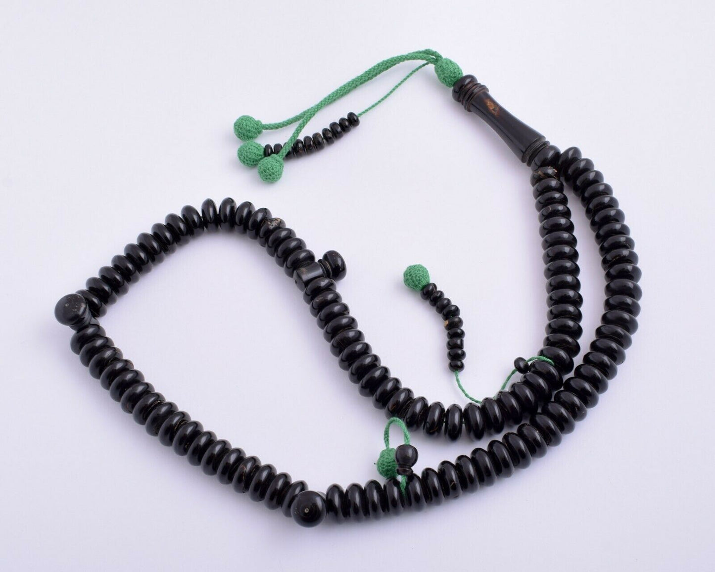 Prayer Beads- Black Coral-Yusr komboloi-Islamic Tasbih-سبحة يسر البحر الاحمر