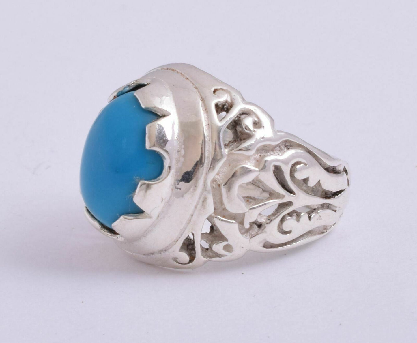 Egyptian Turquoise Sterling silver Men Ring-Middle Eastern