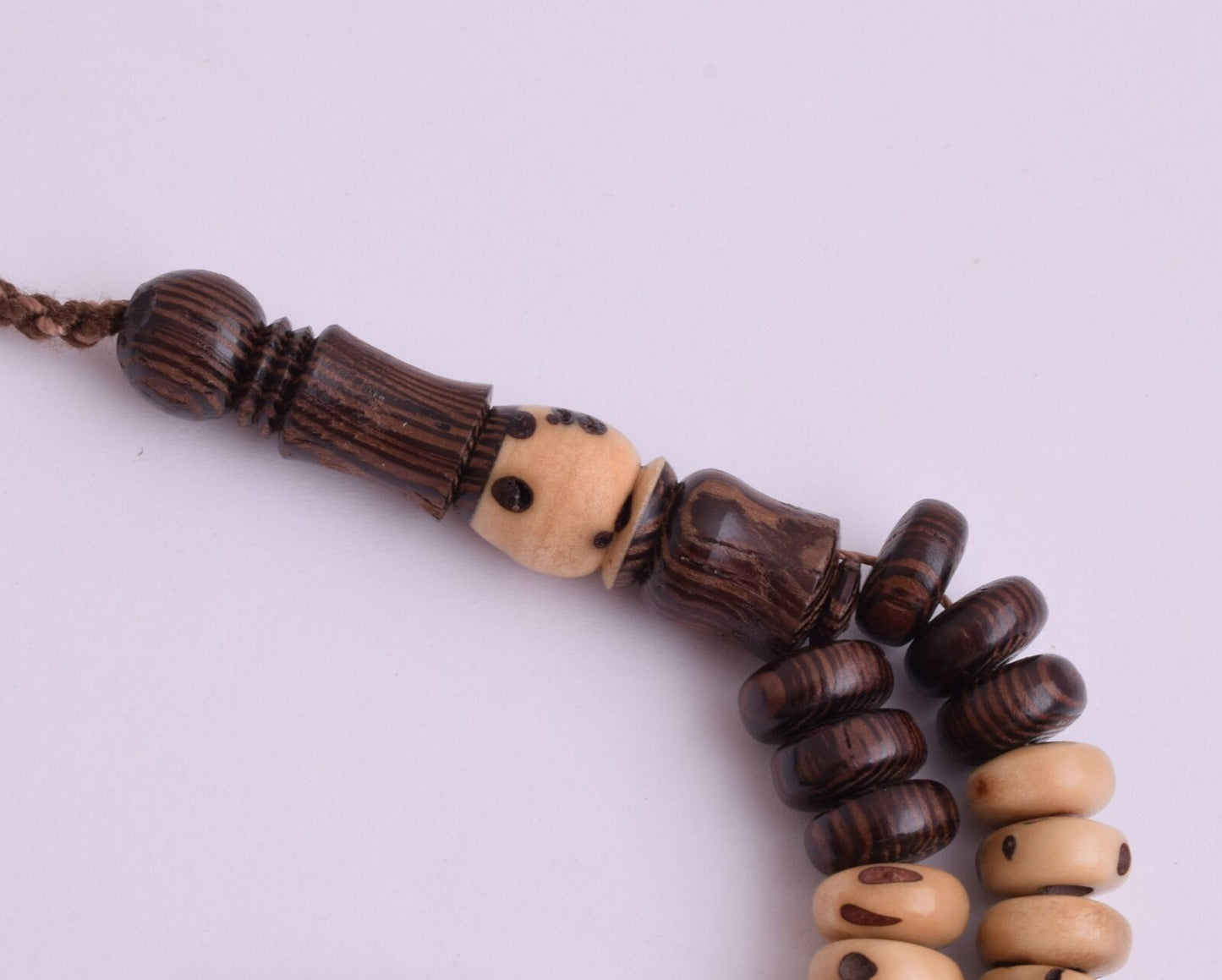 OUD Sholib/  wood Islamic Prayer Beads-Worry Beads-Muslim Tasbih-Dhikr