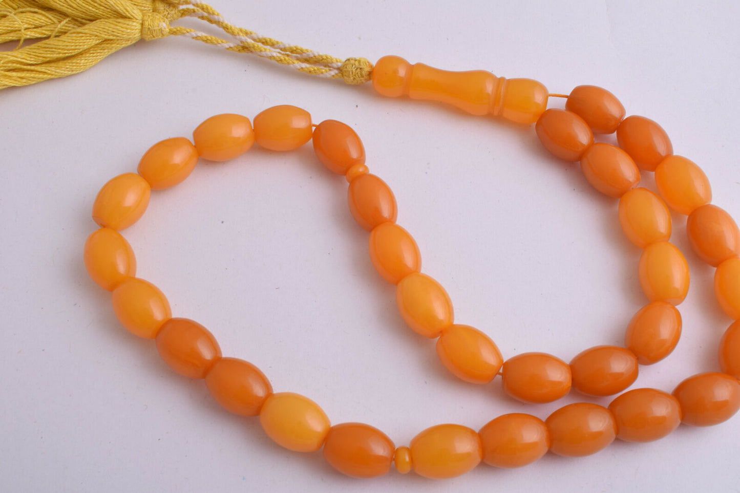 Vintage Prayer Beads-Pressed Amber komboloi-Tasbih- Masbaha