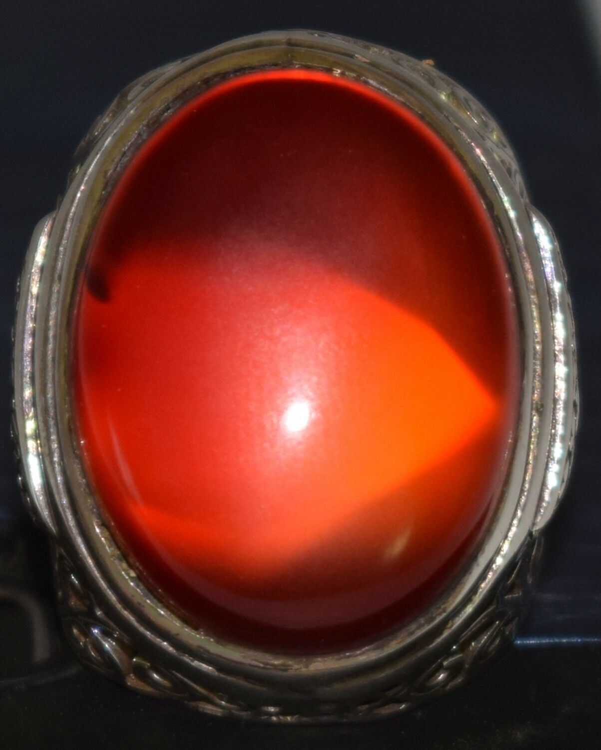 Yemeni Yemen kabdi agate aqeeq aqiq Silver Men Ring-Middle Eastern-عقيق كبدي-DHL