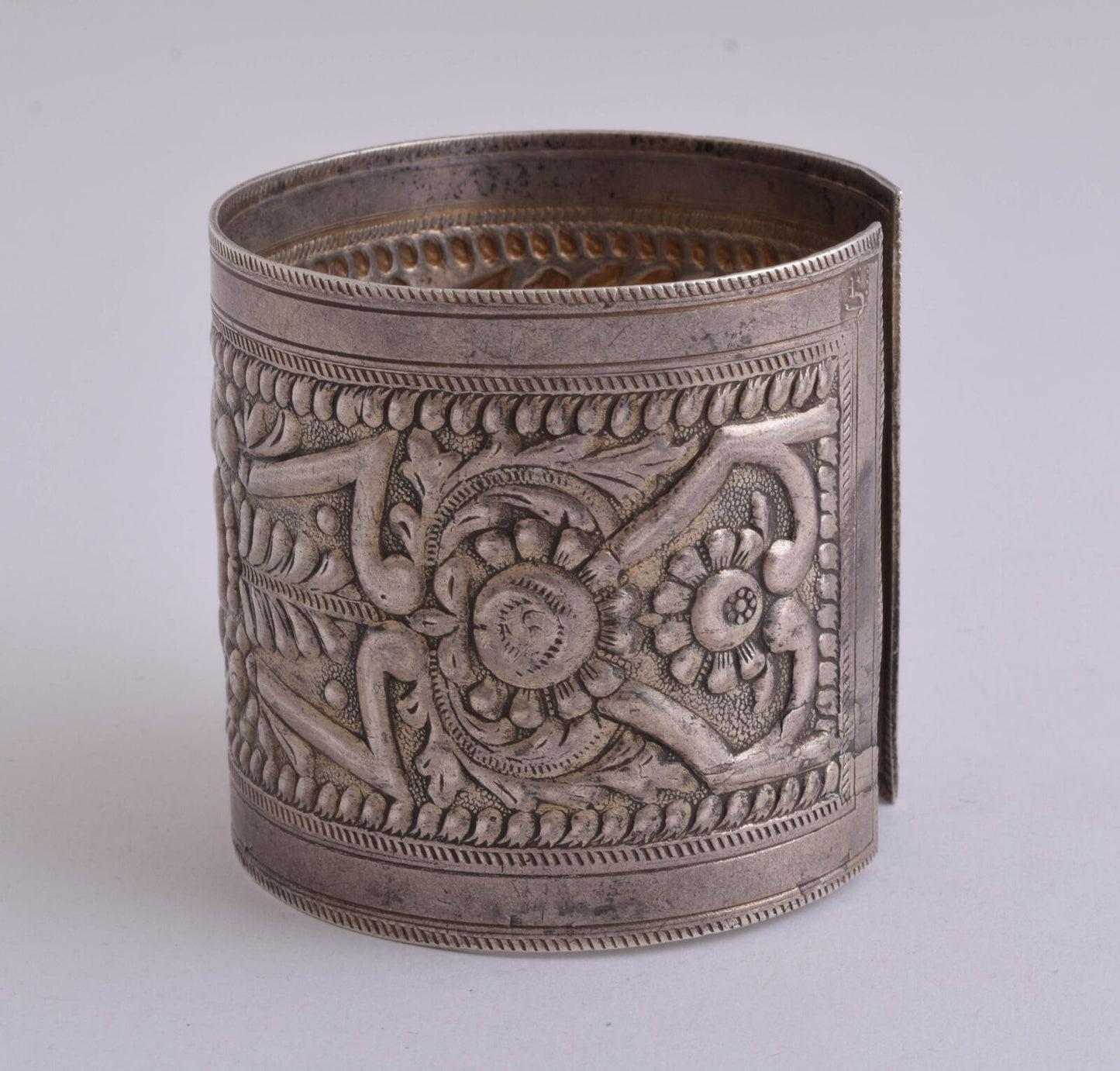 Vintage berber Bedouin silver bracelet Cuff-LIBYA