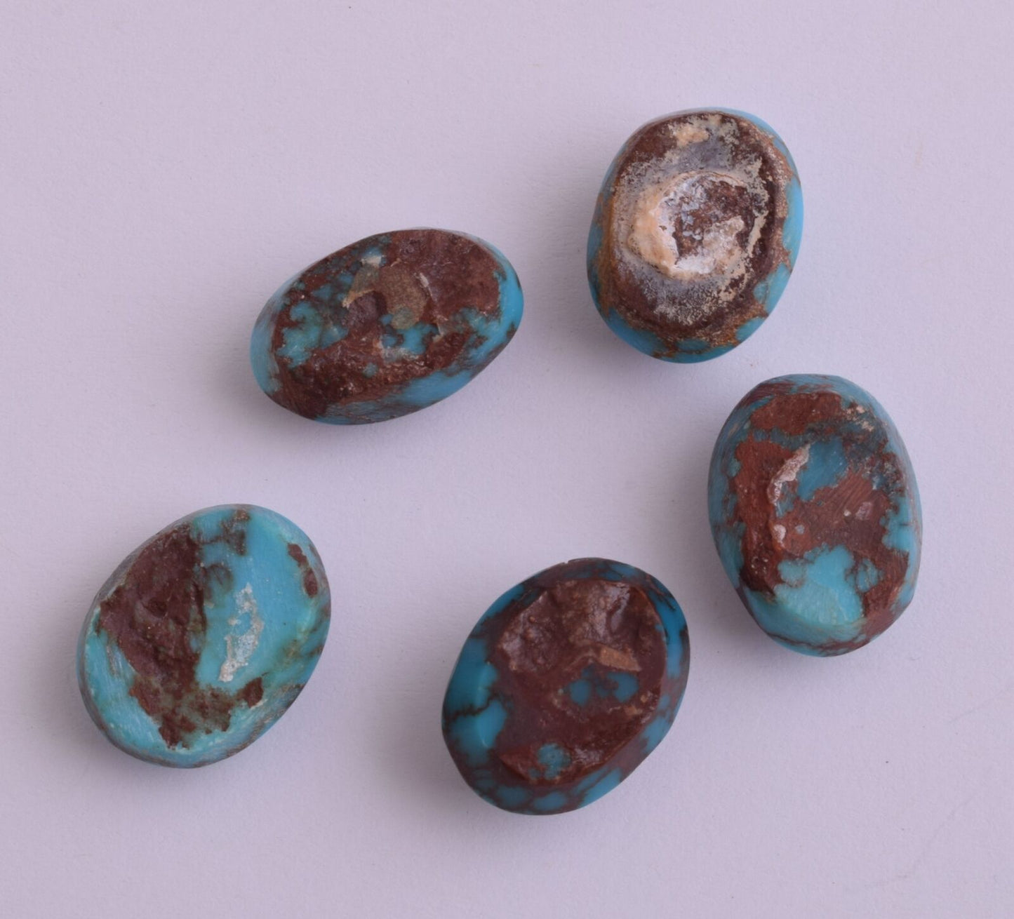 Egyptian Turquoise Cabochon/ 5 Cab Cabochon stone- 78 Carats-Lot