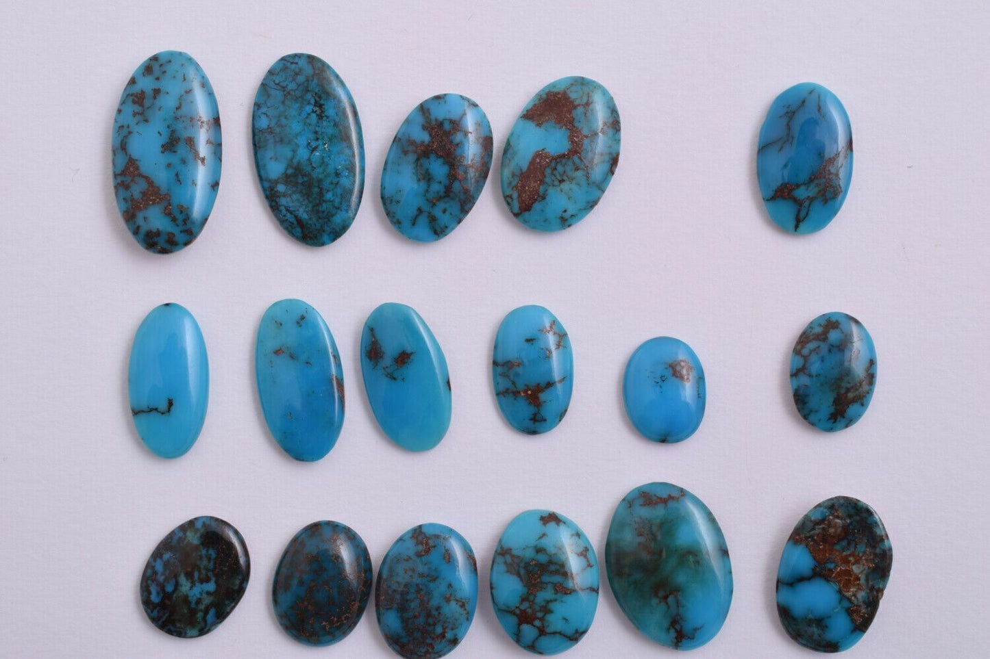 30 Egyptian Turquoise Cabochon/Spiderweb Cab Cabochon stone-189 Carats-WHOLESALE