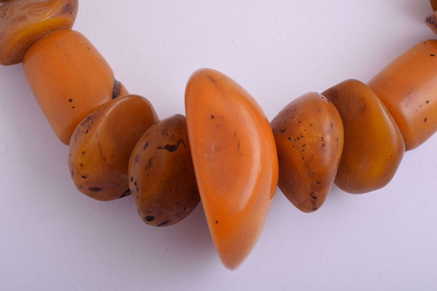 LARGE antique African Moroccan Amber Beads Strands-RESIN-FAUX amber- 600 gram