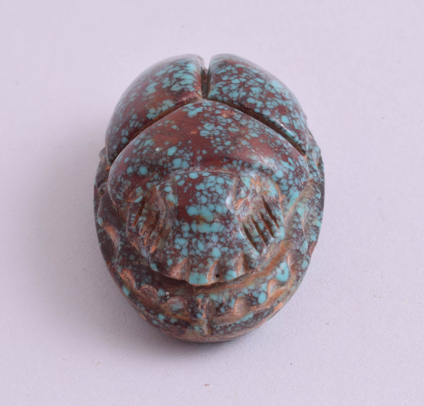 Egyptian Scarab-Hand Carved Egyptian Turquoise Scarab Beetle-125 Carat