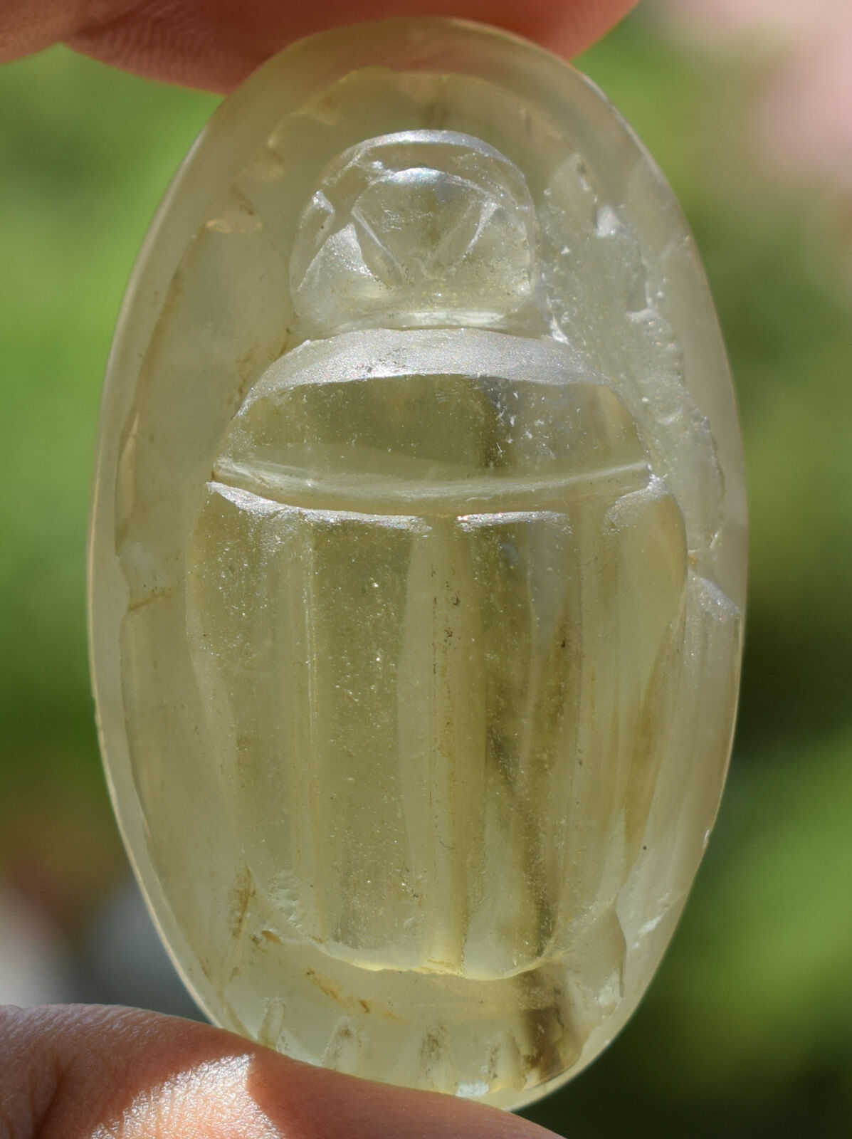 Libyan Desert Glass, Egyptian Scarab, Scarab Beetle, asteroids Impact, 151Carat