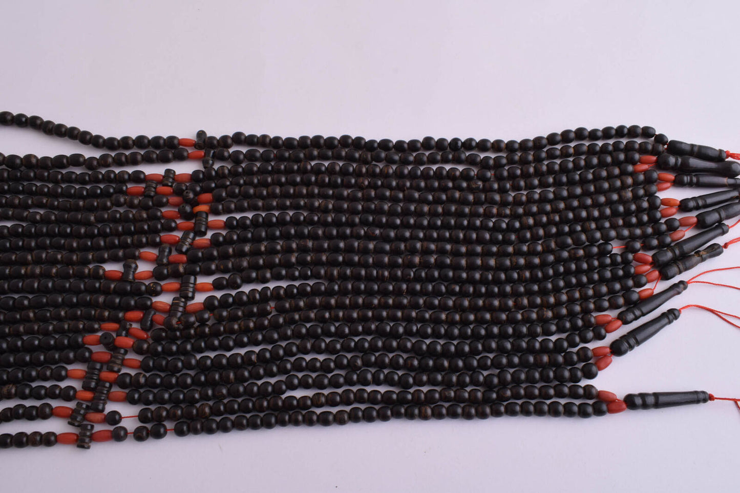 10 Prayer Beads-Antique black coral Yusr worry beads-komboloi-5mm beads