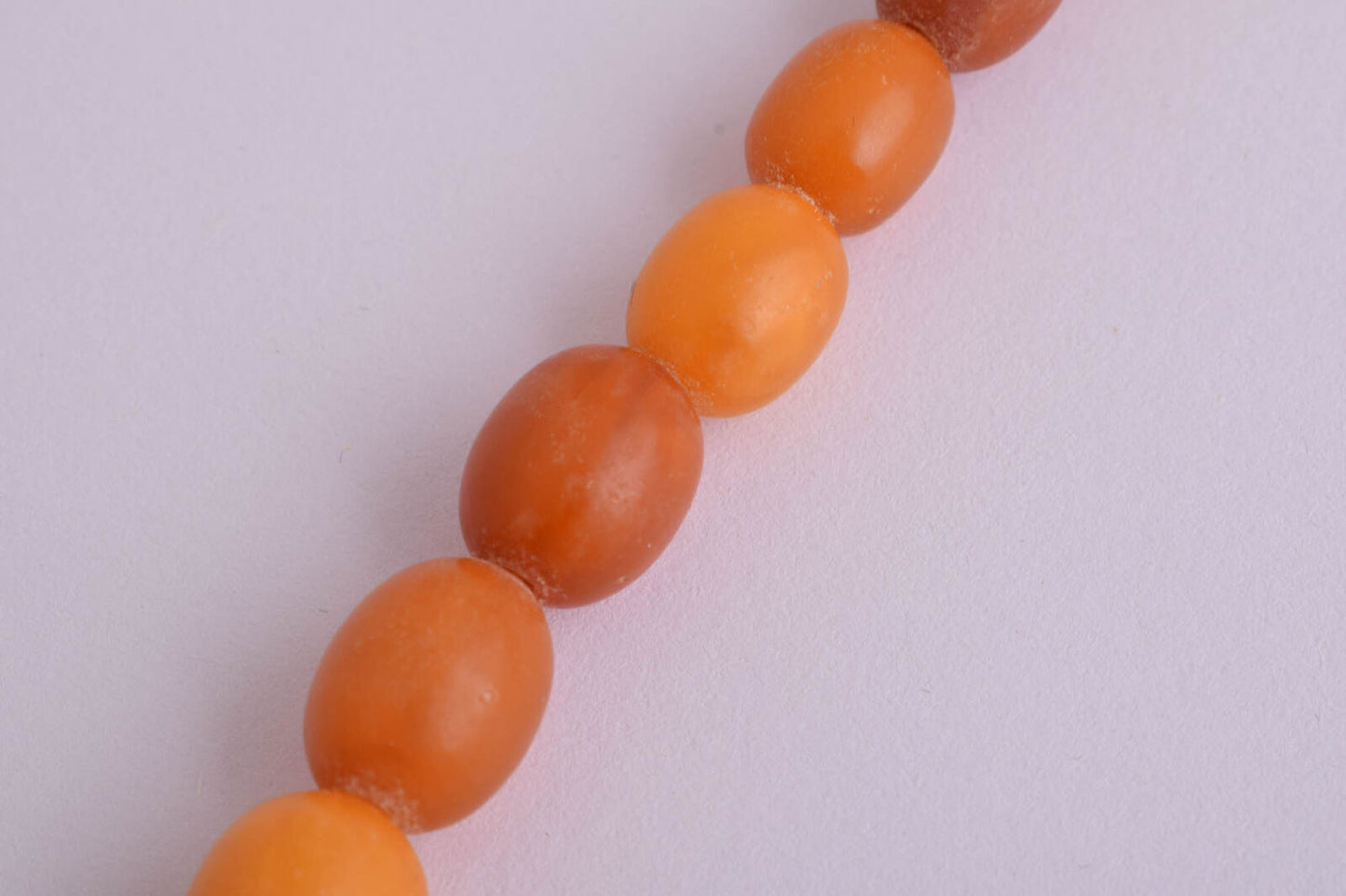 Antique genuine natural German Amber kahraman beads Necklace-Bernsteinkette