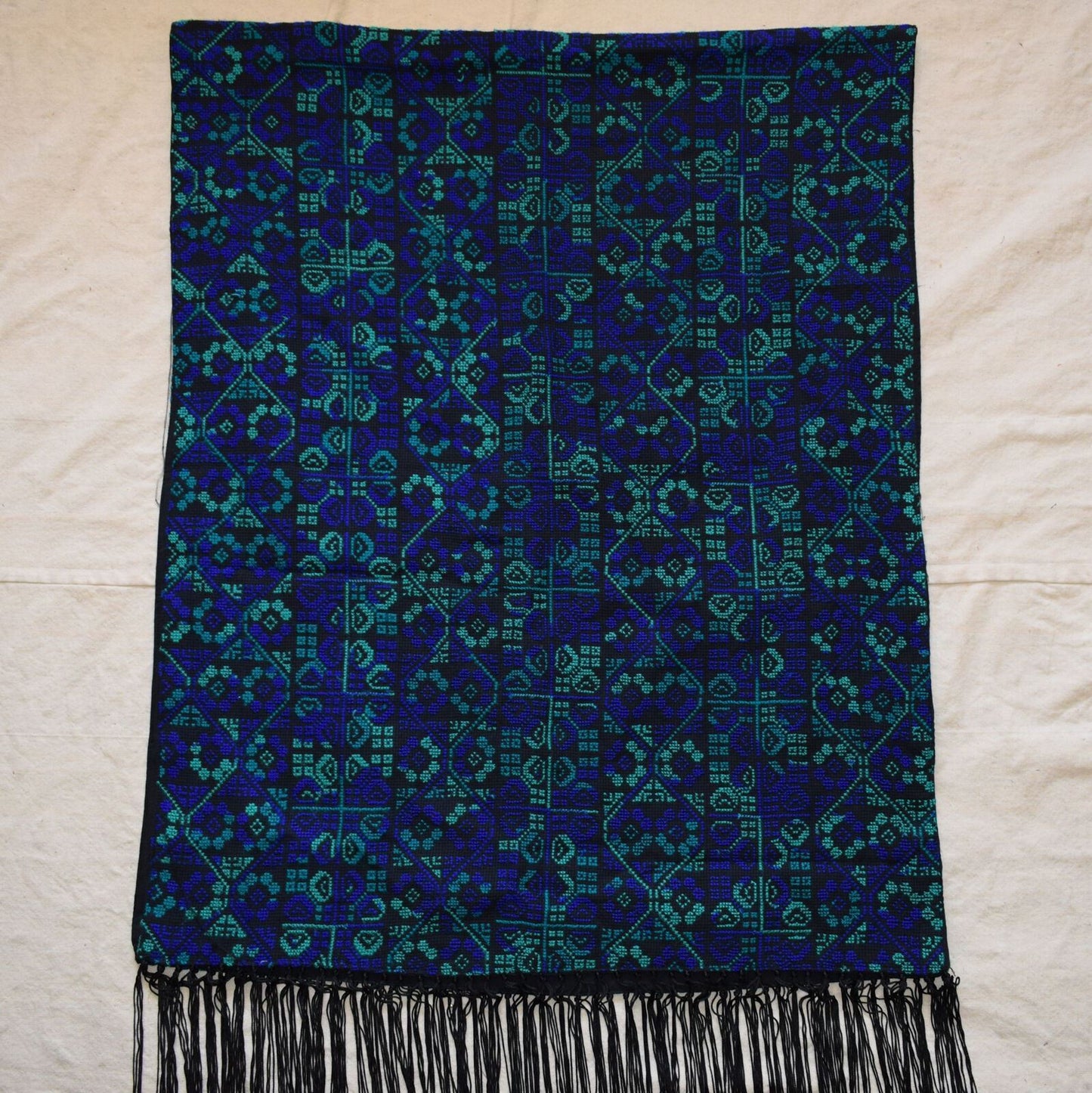 Hand Stitched embroidered Egyptian / Palestinian Bedouin Wrap Shawl Scarf