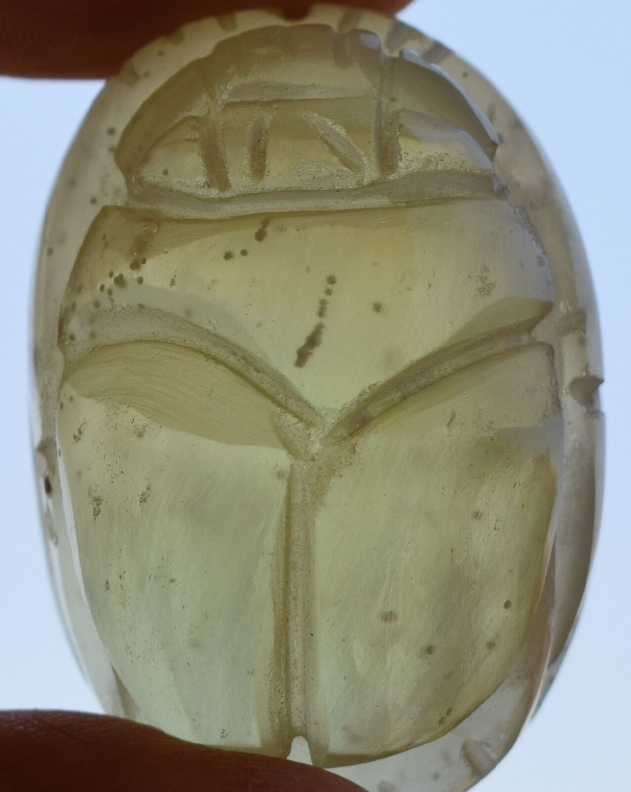 Libyan Desert Glass, Egyptian Scarab, Scarab Beetle, asteroids Impact, 150 Carat